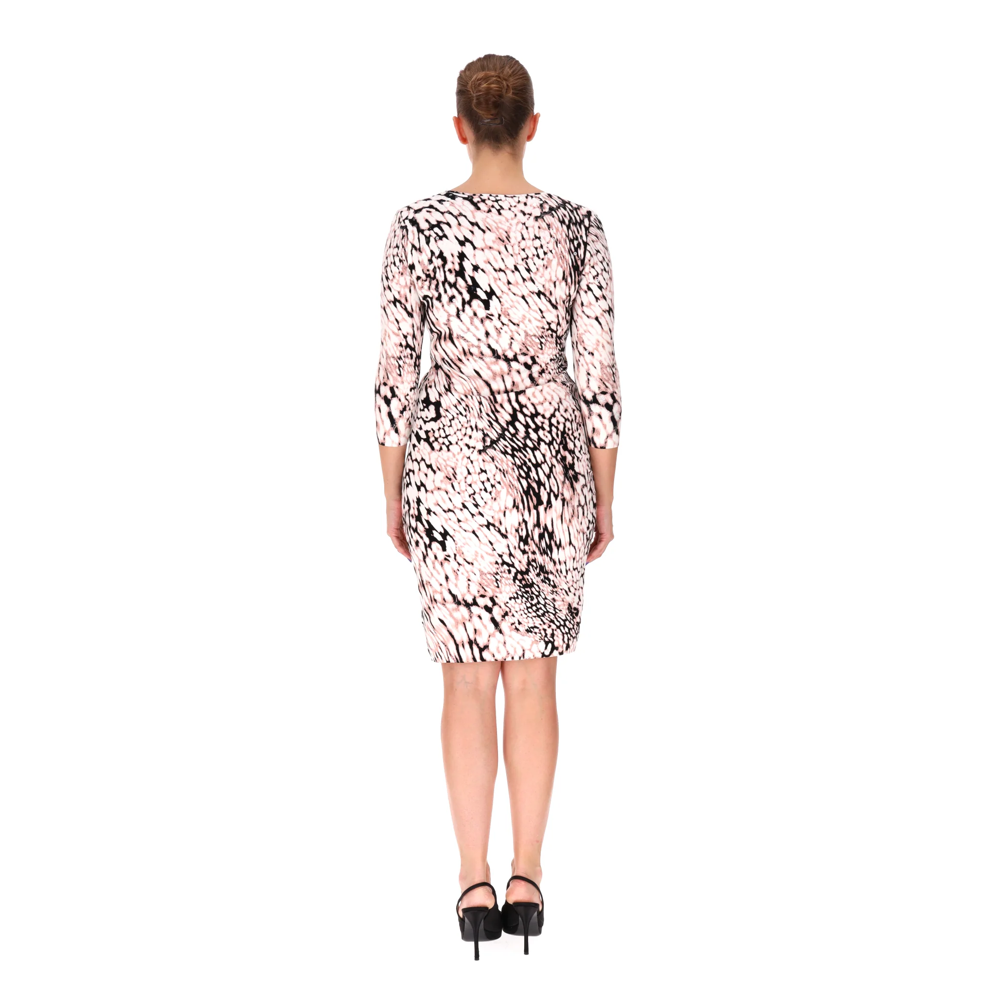 Blumarine Sequin Embellished Printed Dress. Size 44IT - Image 4