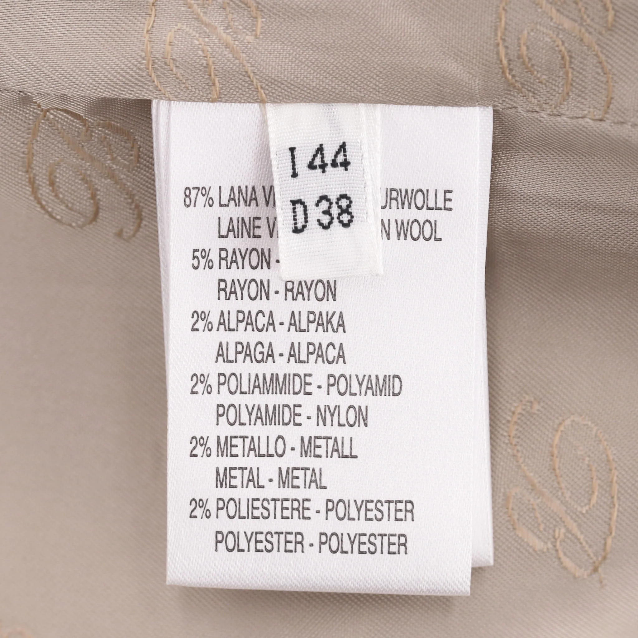Blumarine Virgin Wool & Alpaca Blend Coat With A Tweed Trim. Size 44IT - Image 8