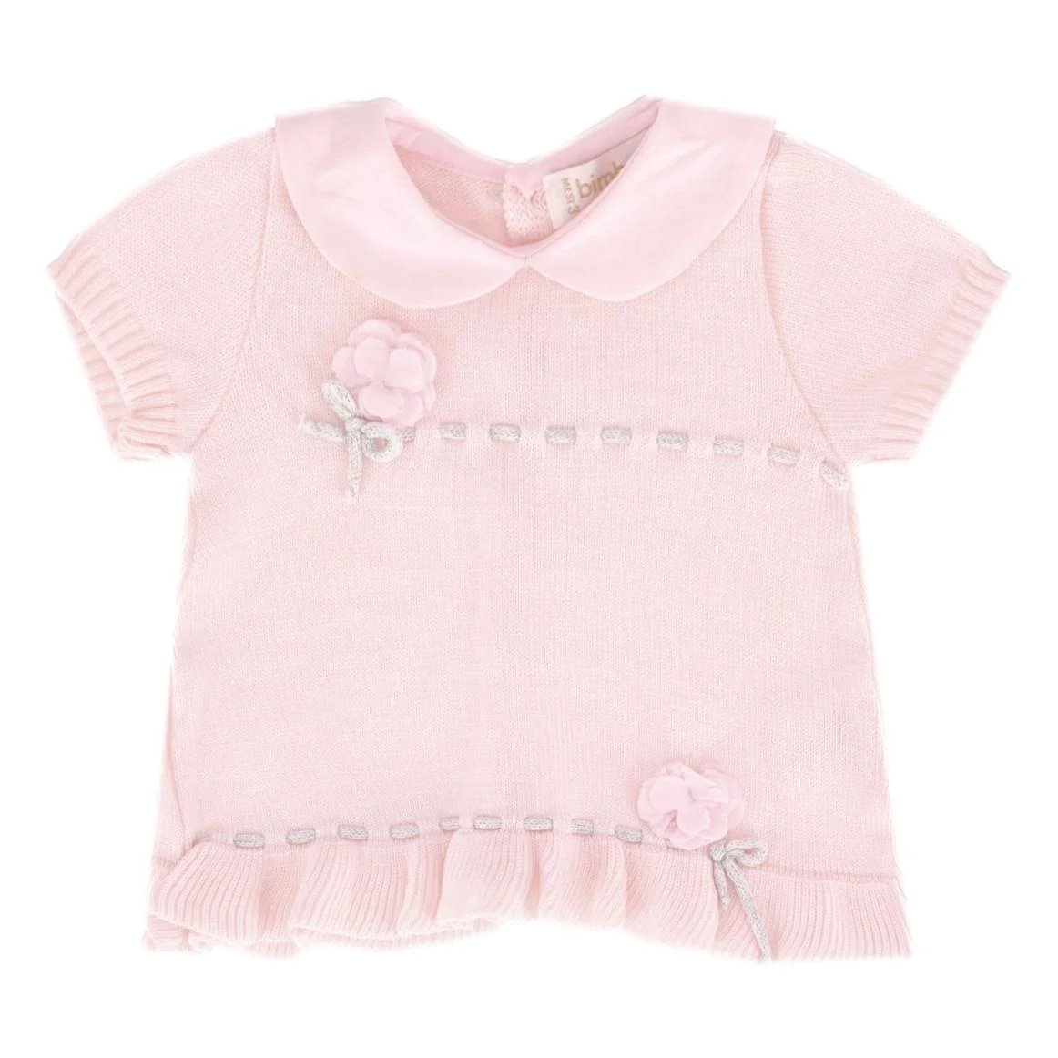 Bimbalo Baby Girl Cotton Knitted Top & Bloomer Set. Size 3M - Image 2