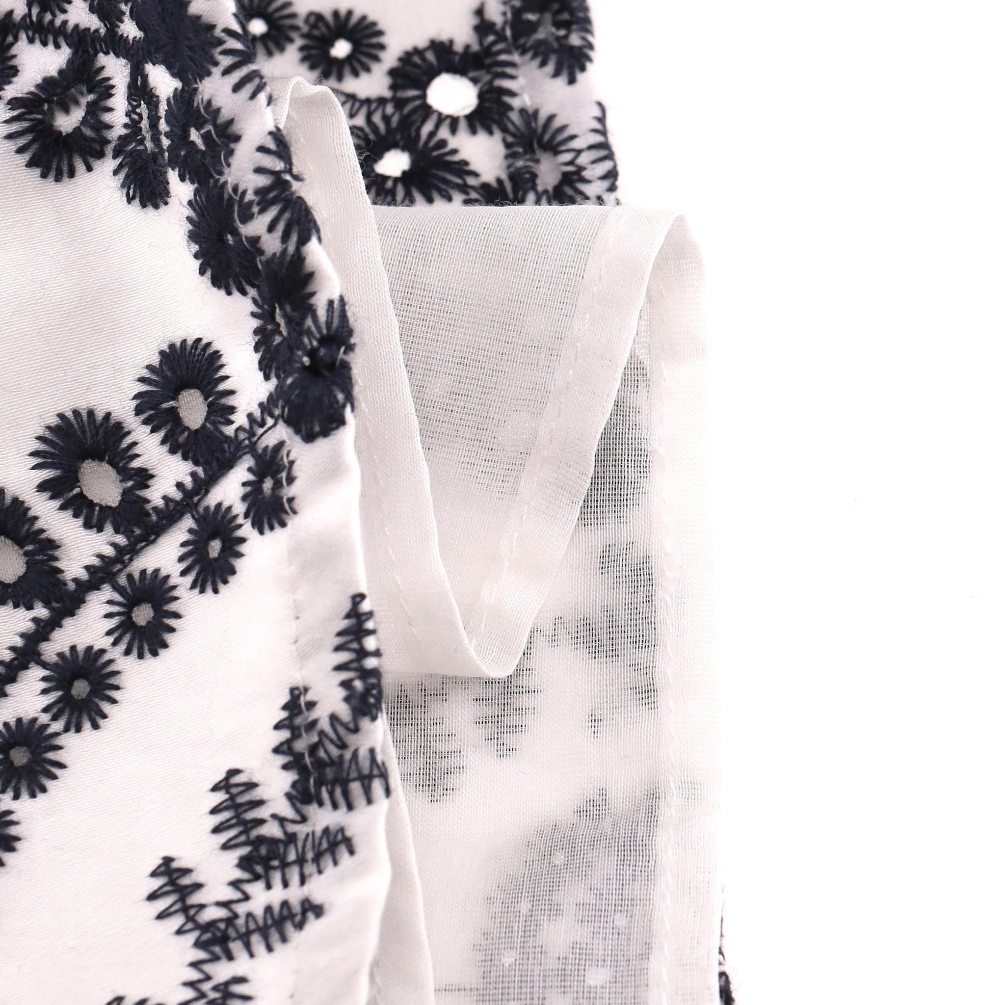Borgo De Nor Broderie Anglaise Printed Cotton Belted Dress. Size 18UK - Image 5