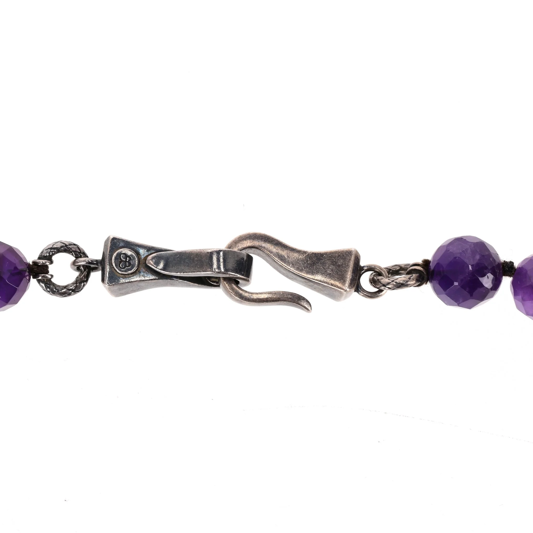 Bottega Veneta Amethyst Beaded Necklace & Matching Earrings Set - Image 8