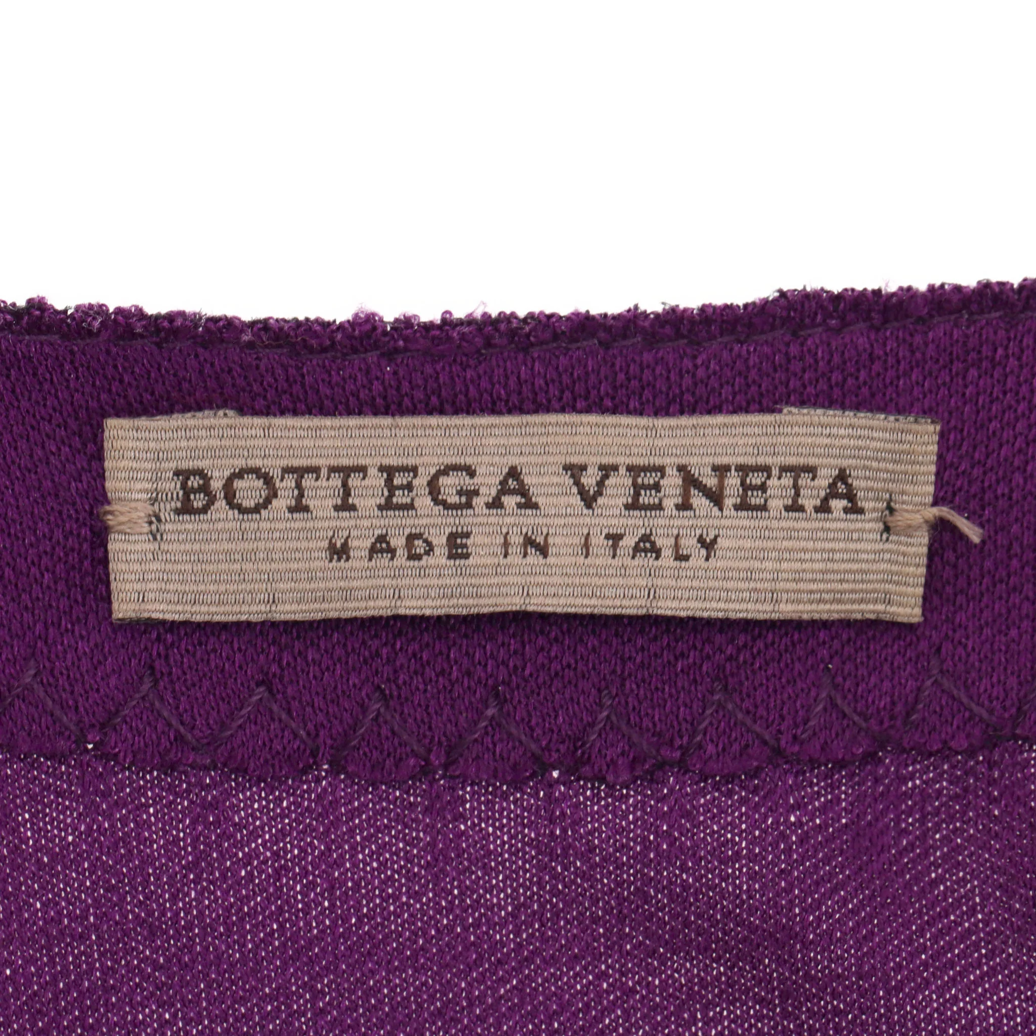 Bottega Veneta Asymmetric Tiered Silk Midi Dress. Size 42IT - Image 6