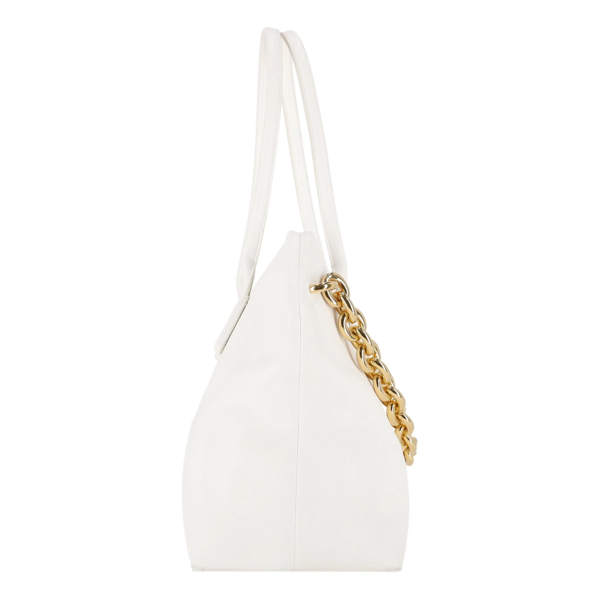 Bottega Veneta Chain Detail Leather Tote Bag - Image 3