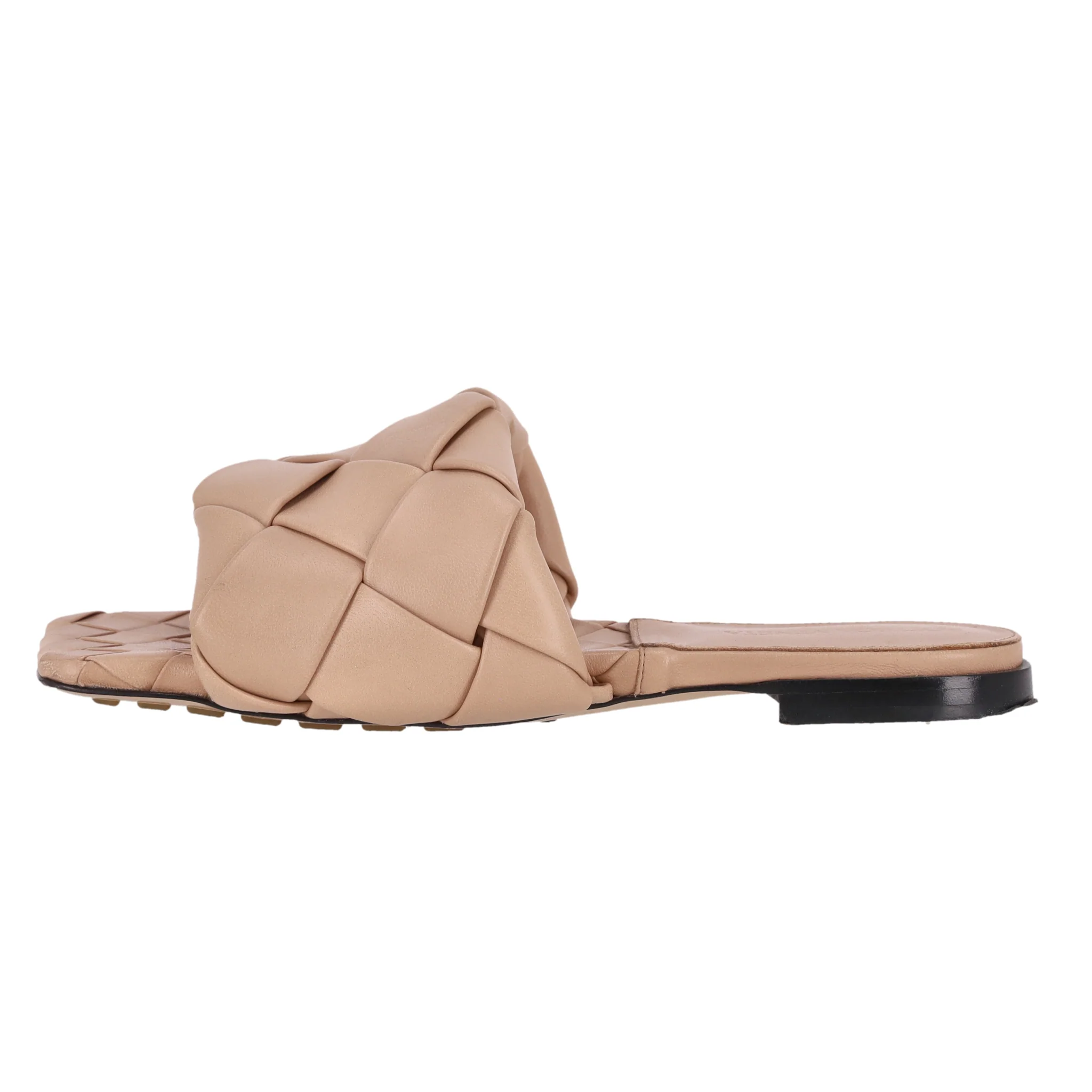 Bottega Veneta Intrecciato Leather Lido Sandals. Size 35 - Image 3