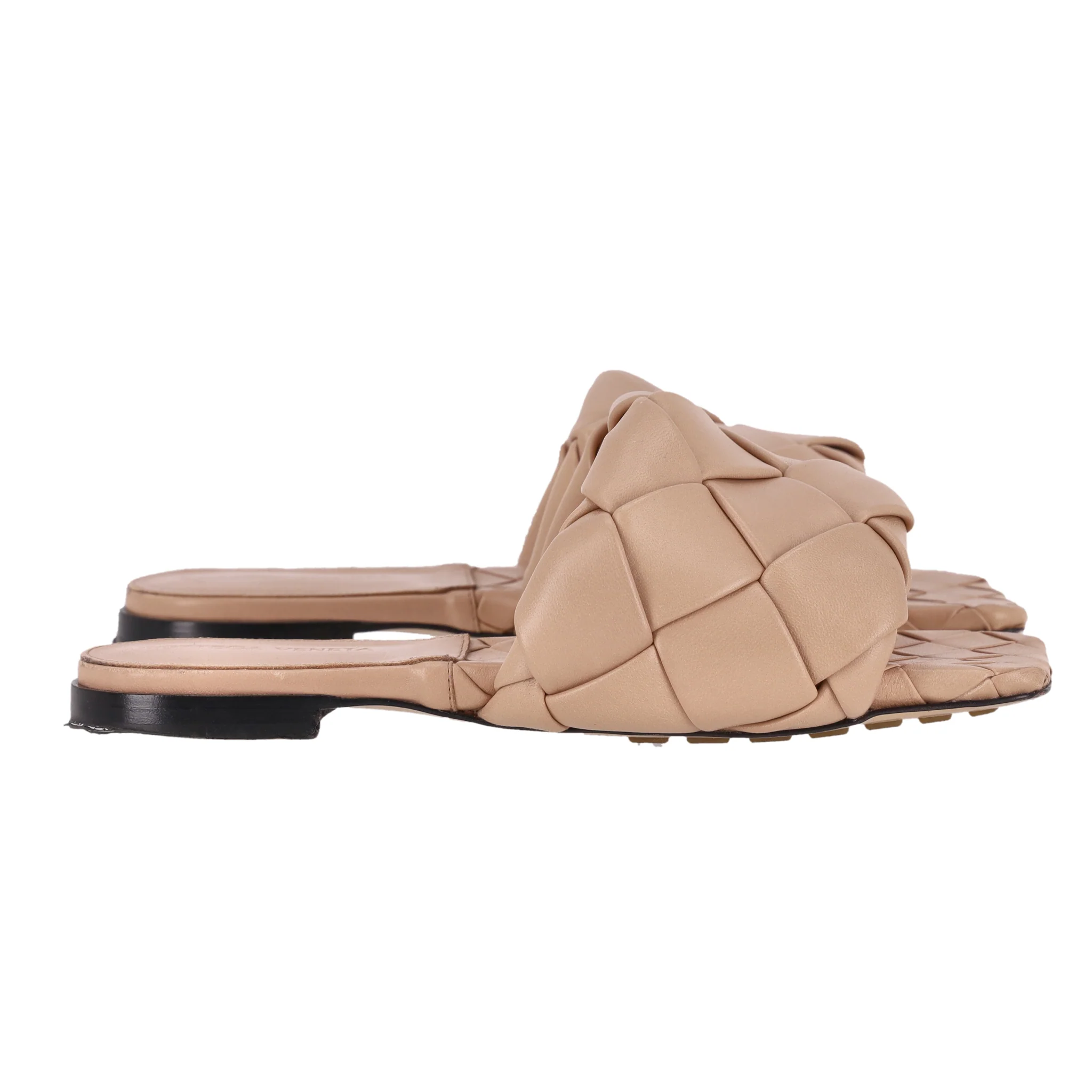 Bottega Veneta Intrecciato Leather Lido Sandals. Size 35 - Image 5