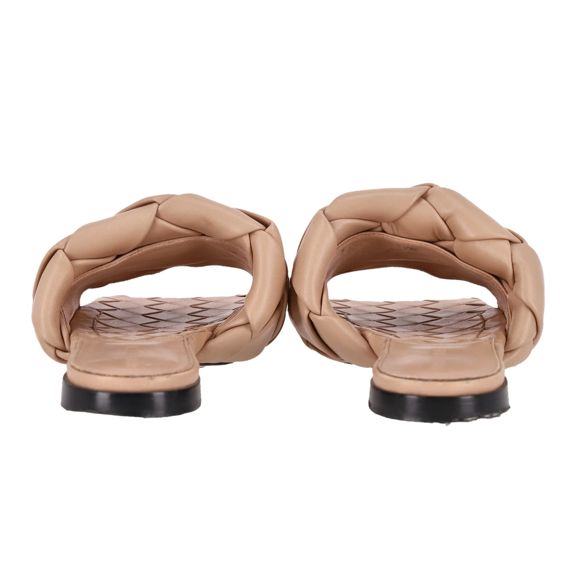 Bottega Veneta Intrecciato Leather Lido Sandals. Size 35 - Image 6