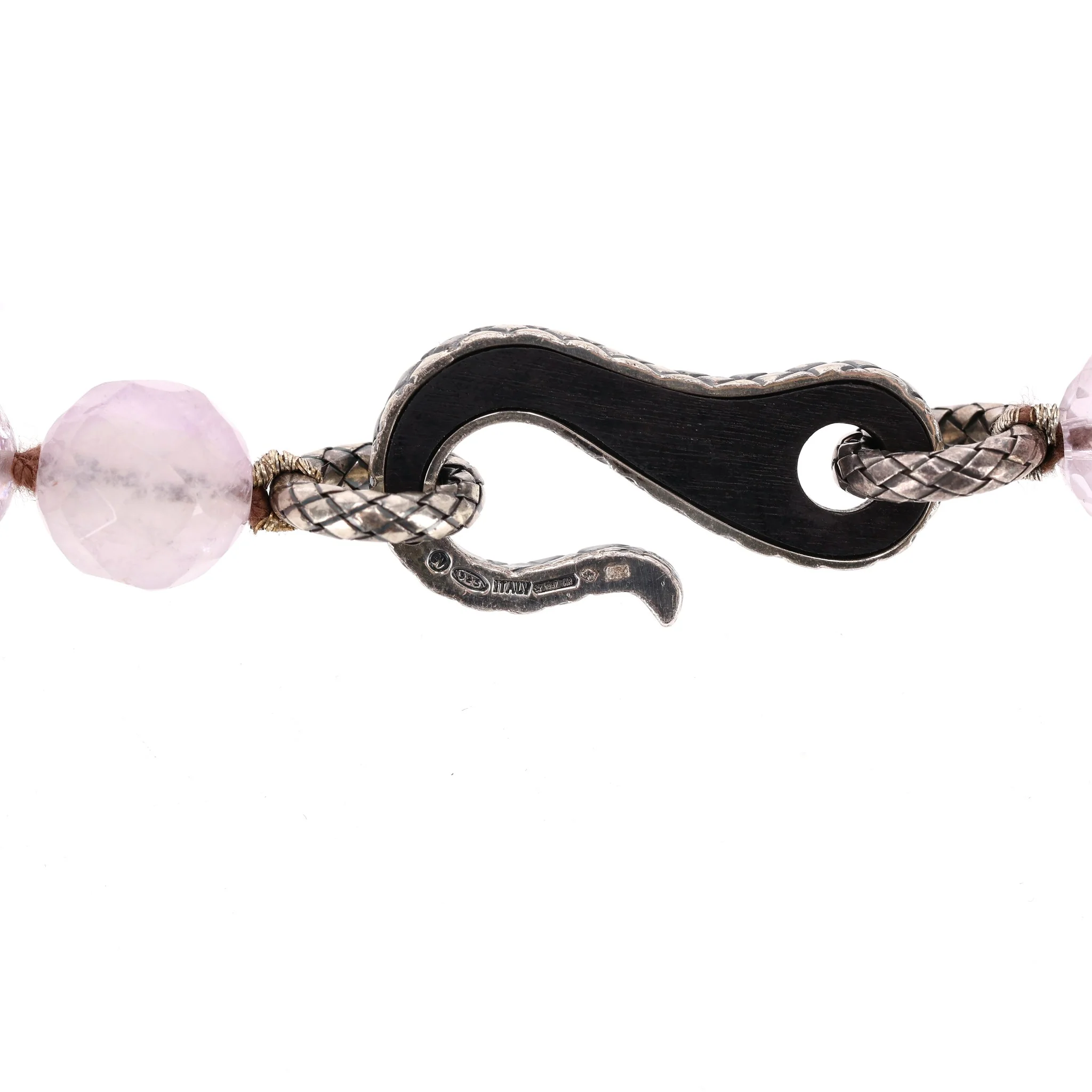 Bottega Veneta Rose Quartz Beaded Necklace & Matching Earrings Set - Image 8