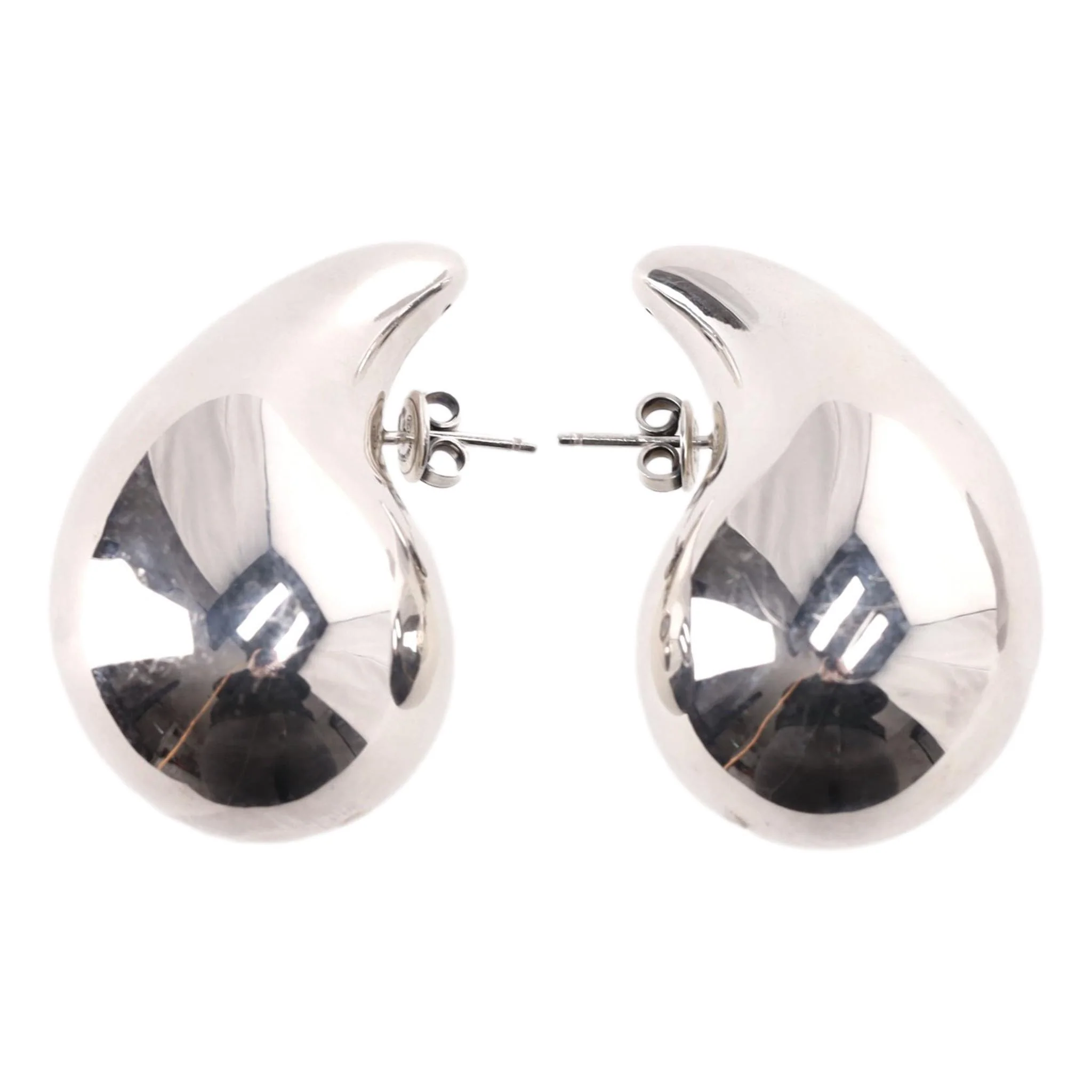 Bottega Veneta Sterling Silver Drop Earrings - Image 3