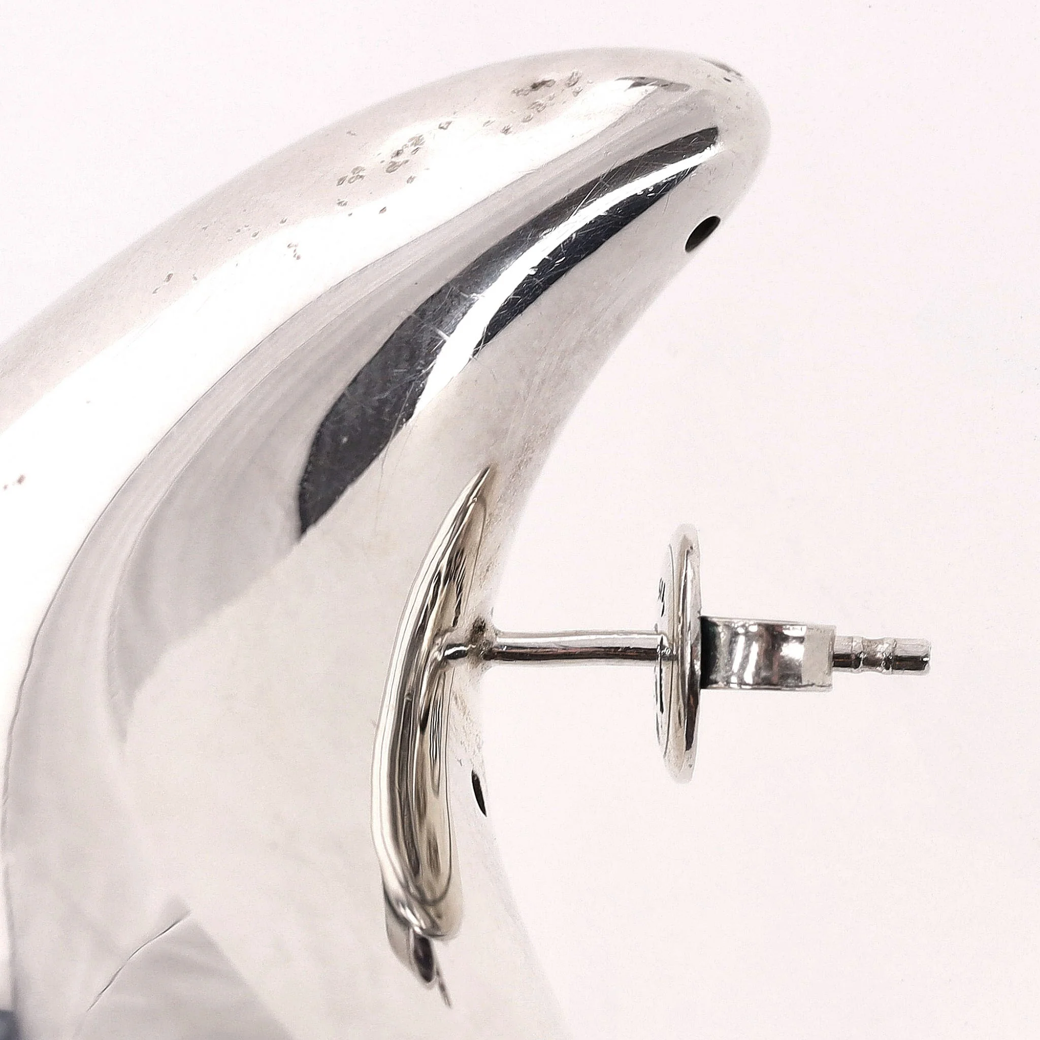 Bottega Veneta Sterling Silver Drop Earrings - Image 9