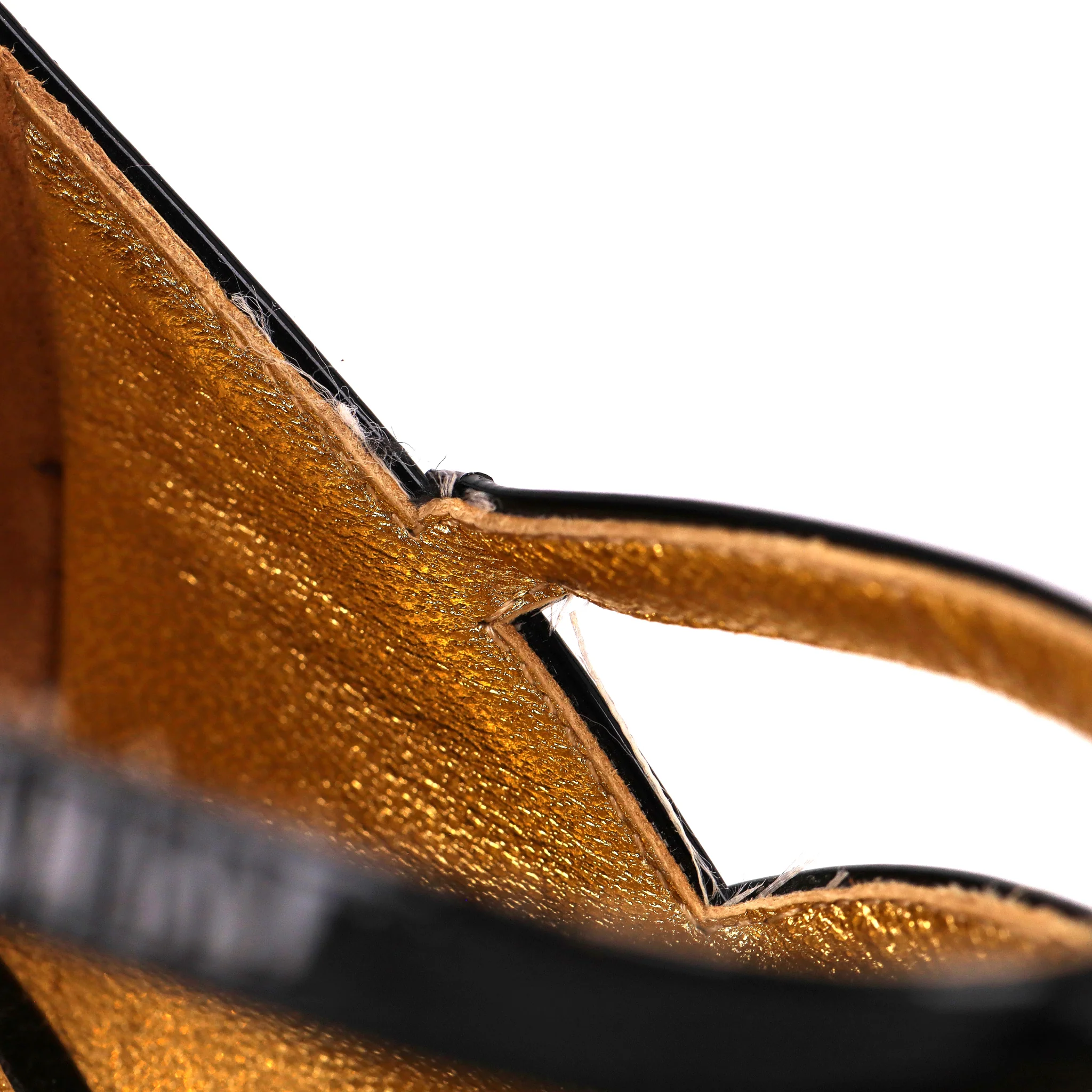 Bottega Veneta Triple-Strap Patent Leather Heels. Size 36.5 - Image 9