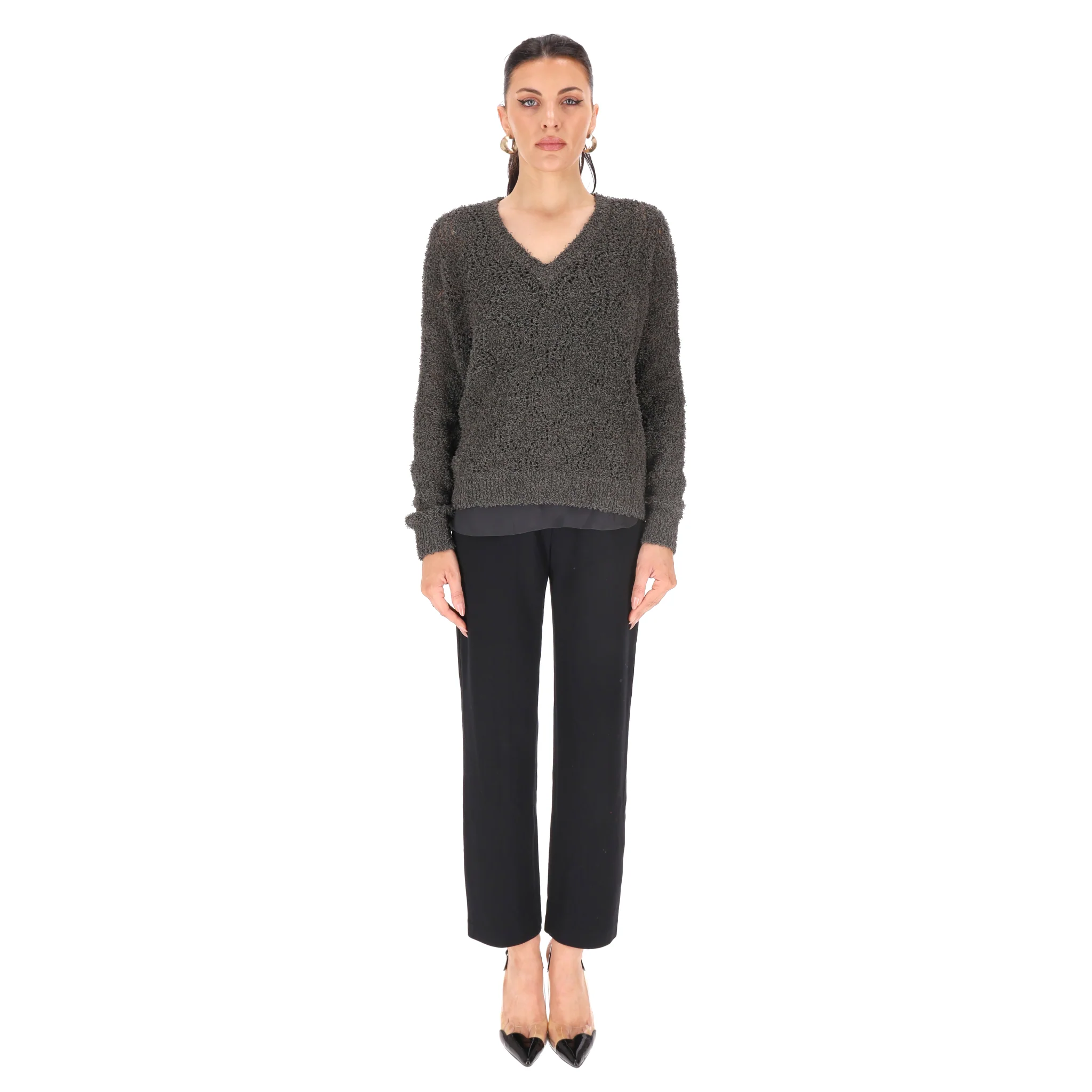 Brunello Cucinelli Luxury Cotton & Silk Knitted Top. Size S - Image 2