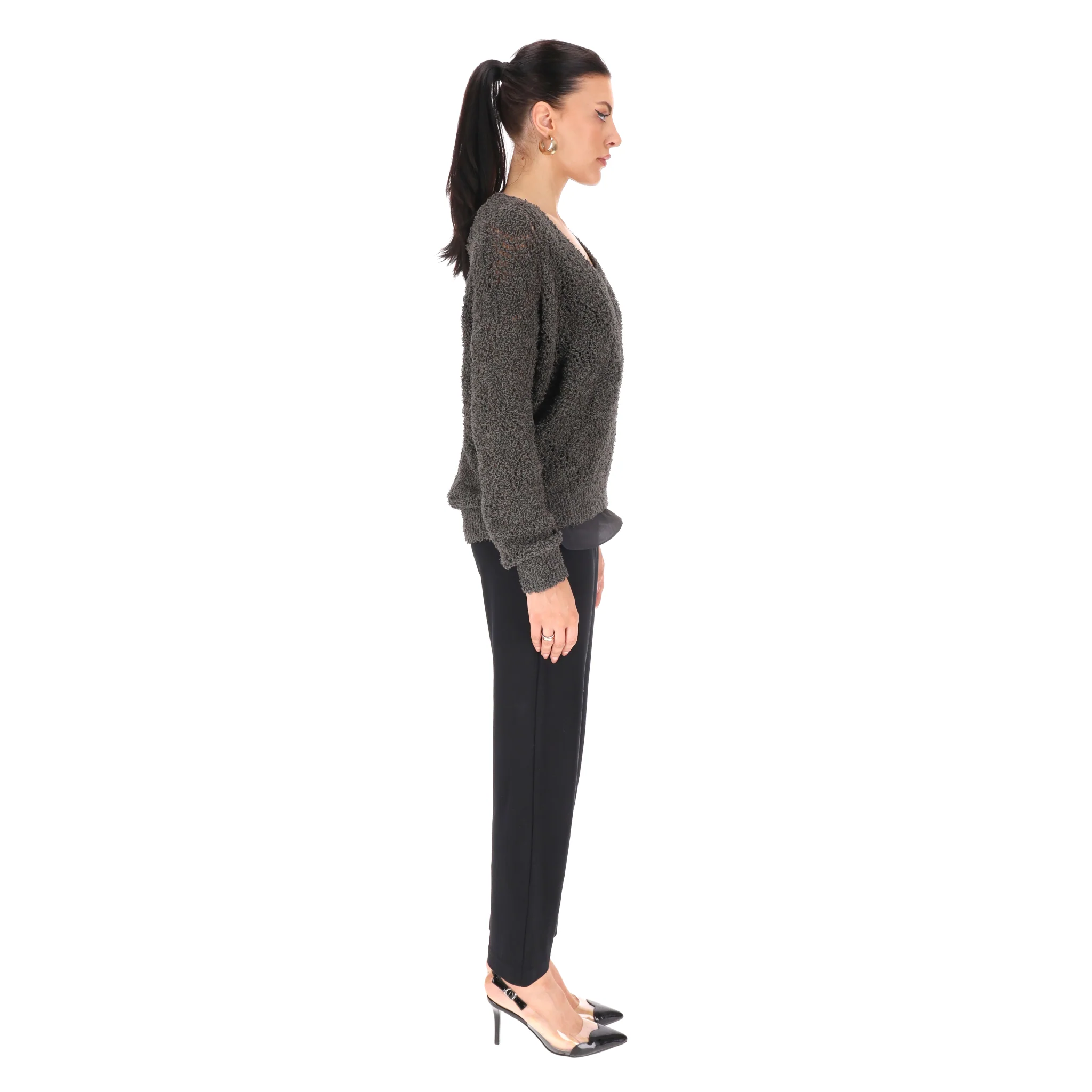 Brunello Cucinelli Luxury Cotton & Silk Knitted Top. Size S - Image 3