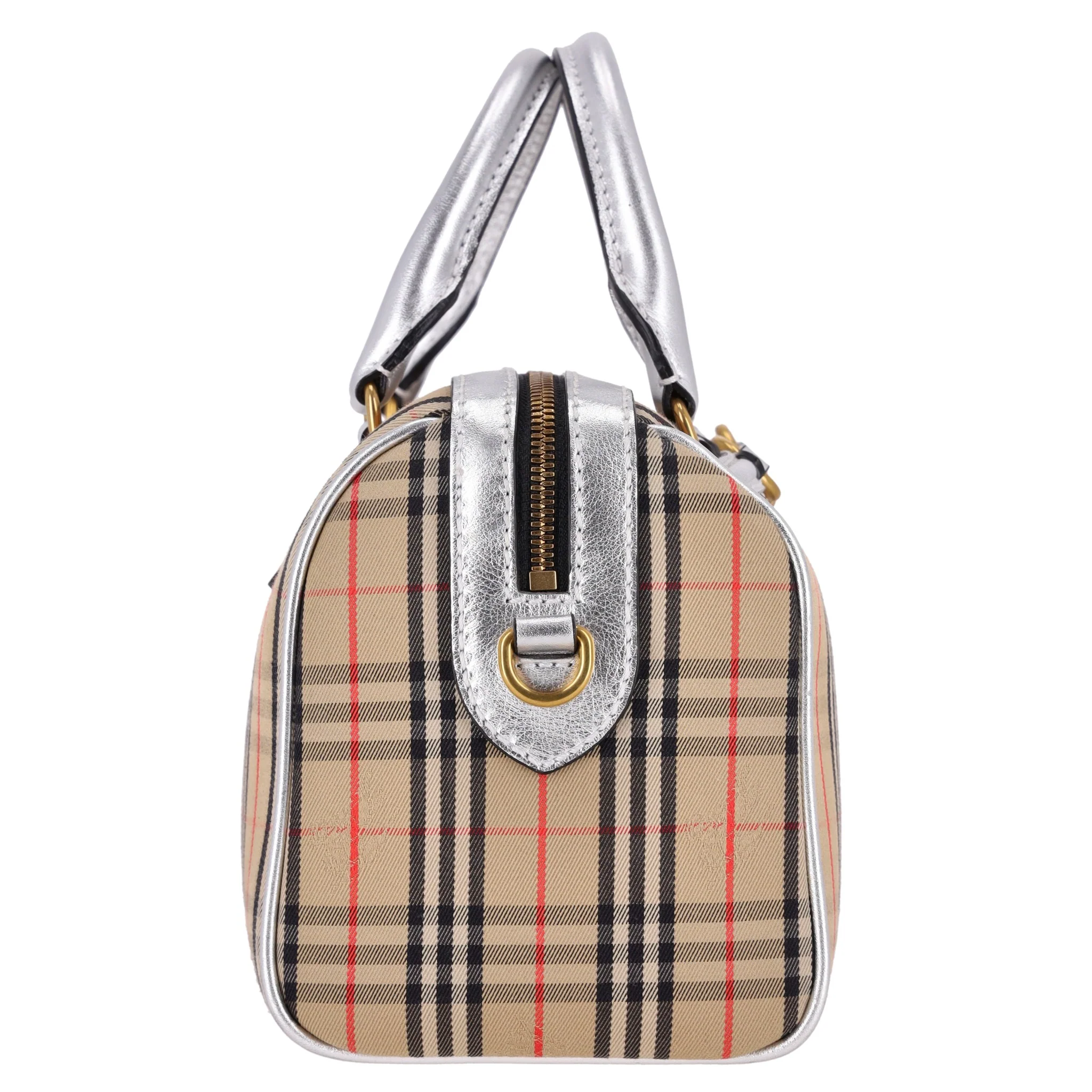 Burberry 1983 Nova Check Chain Link Bowling Bag - Image 4