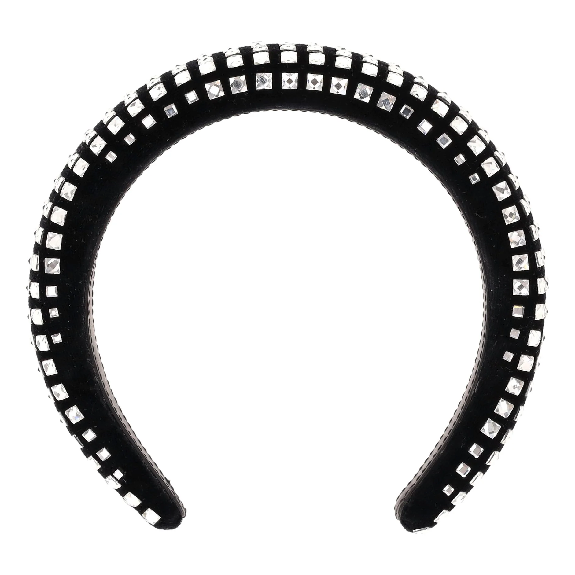 Burberry Crystal Embellished Velvet Headband