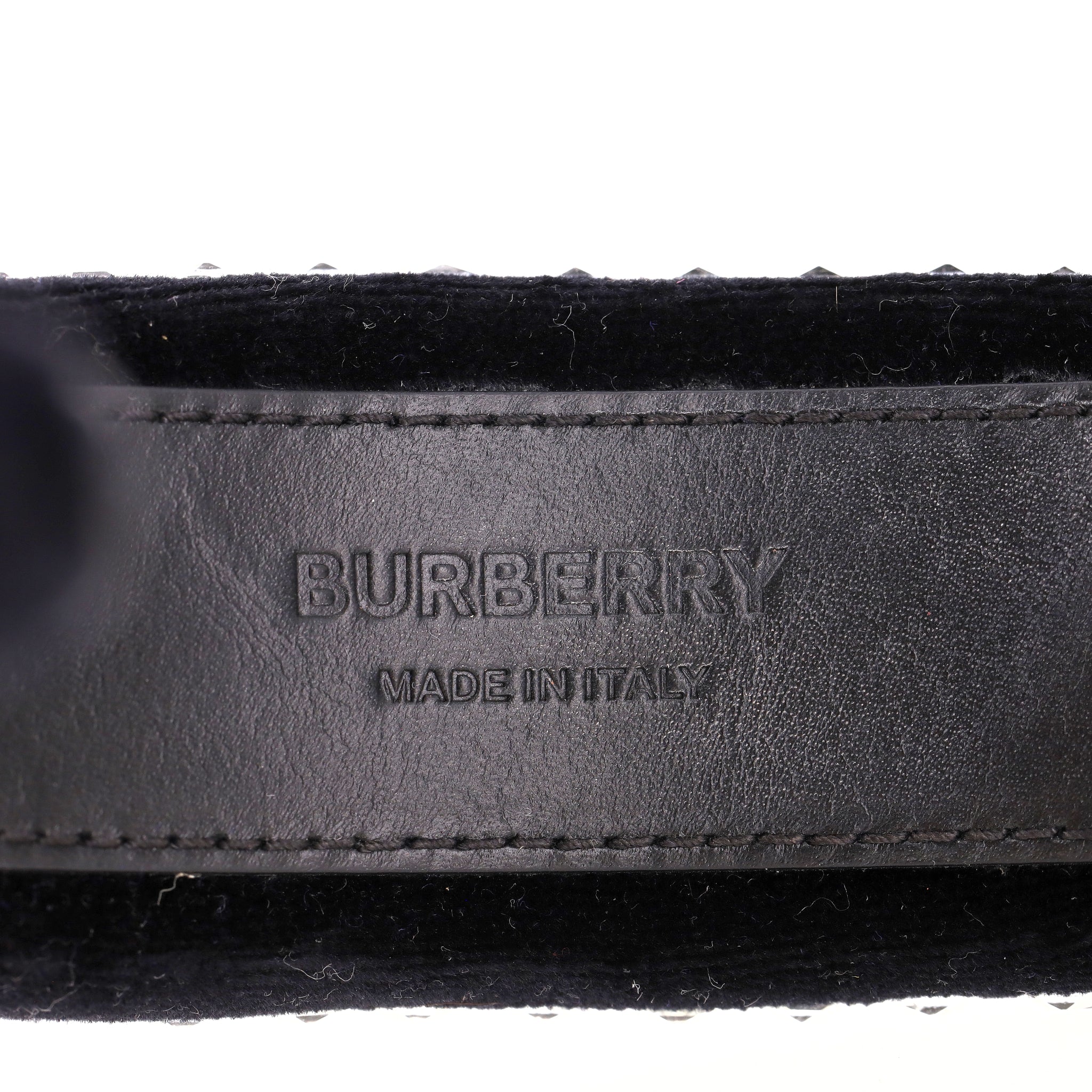 Burberry Crystal Embellished Velvet Headband - Image 6