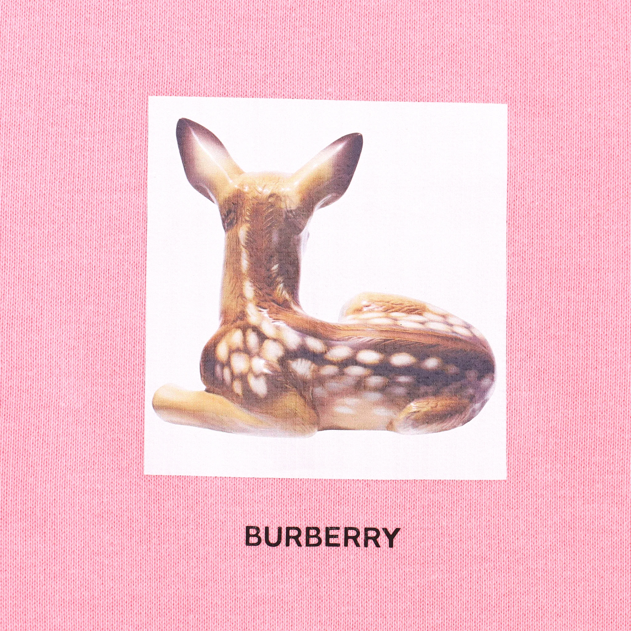 Burberry Deer Print Cotton Oversized Hoodie. Size S - Image 5