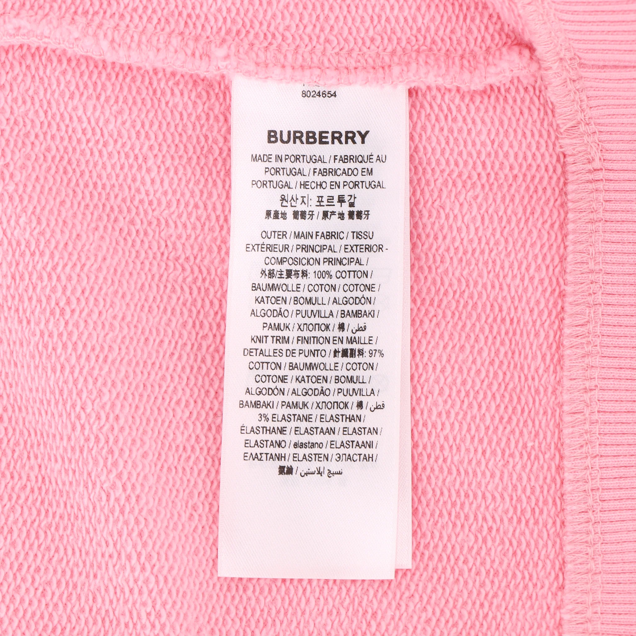 Burberry Deer Print Cotton Oversized Hoodie. Size S - Image 7