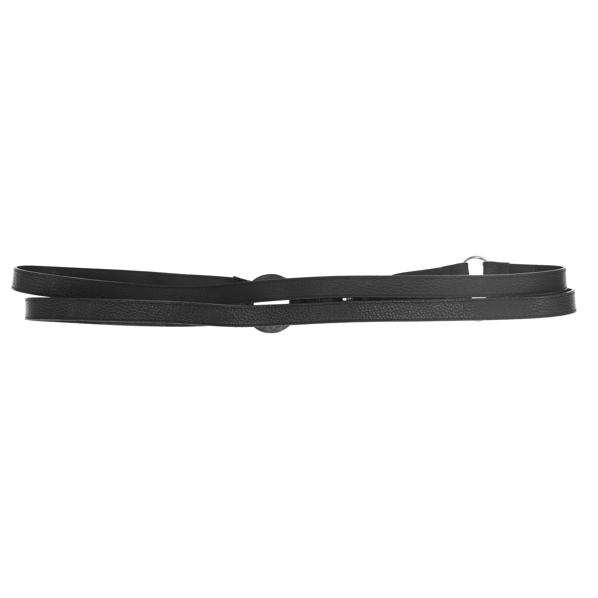 Burberry Four-Strap Leather O-Ring Logo Belt - Image 3