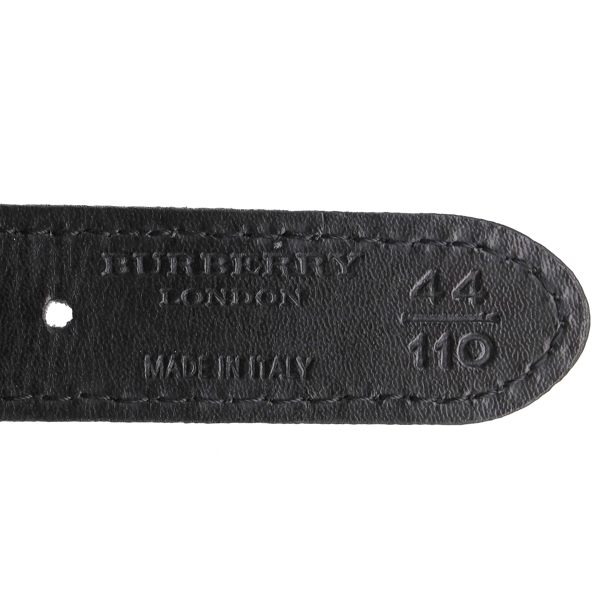 Burberry Four-Strap Leather O-Ring Logo Belt - Image 7