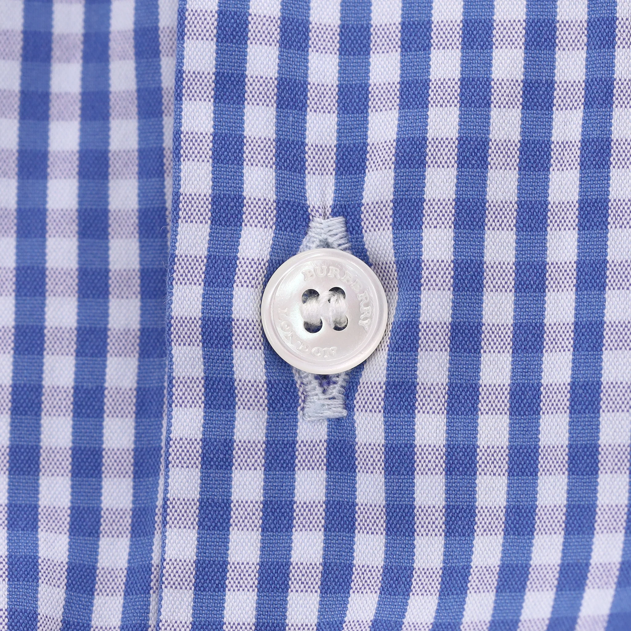 Burberry London Gingham Check Cotton Shirt. Size 42FR - Image 5