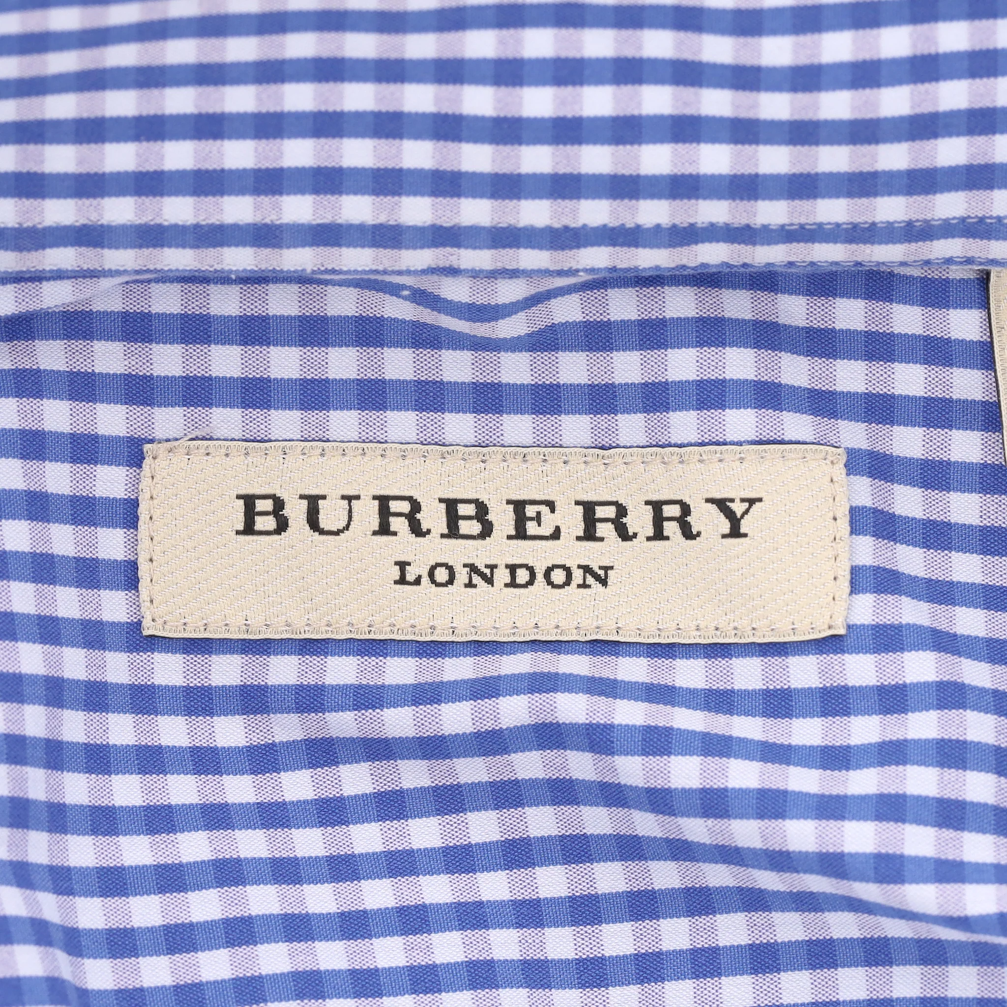 Burberry London Gingham Check Cotton Shirt. Size 42FR - Image 6