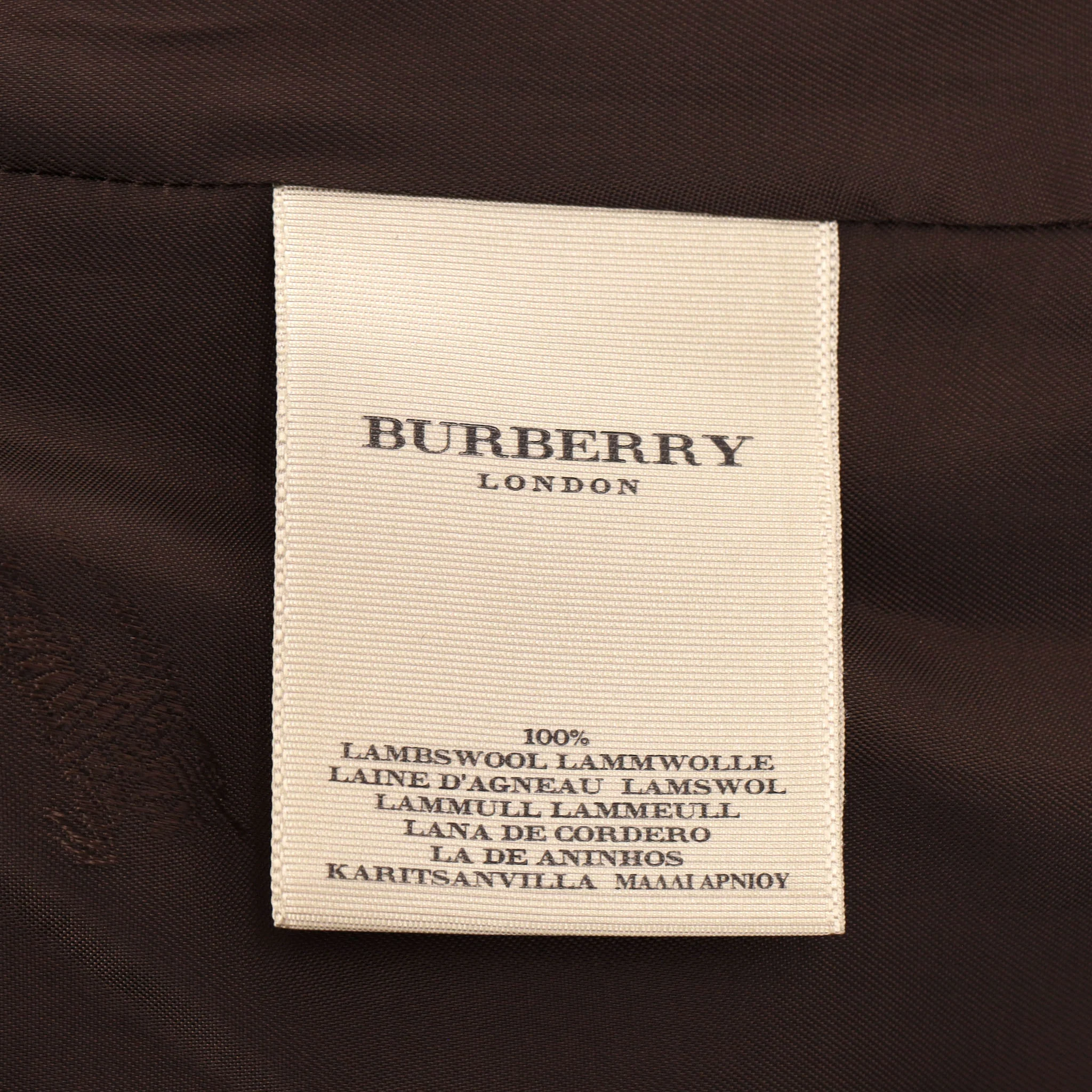 Burberry London Plaid Check Wool Coat. Size 12UK - Image 9