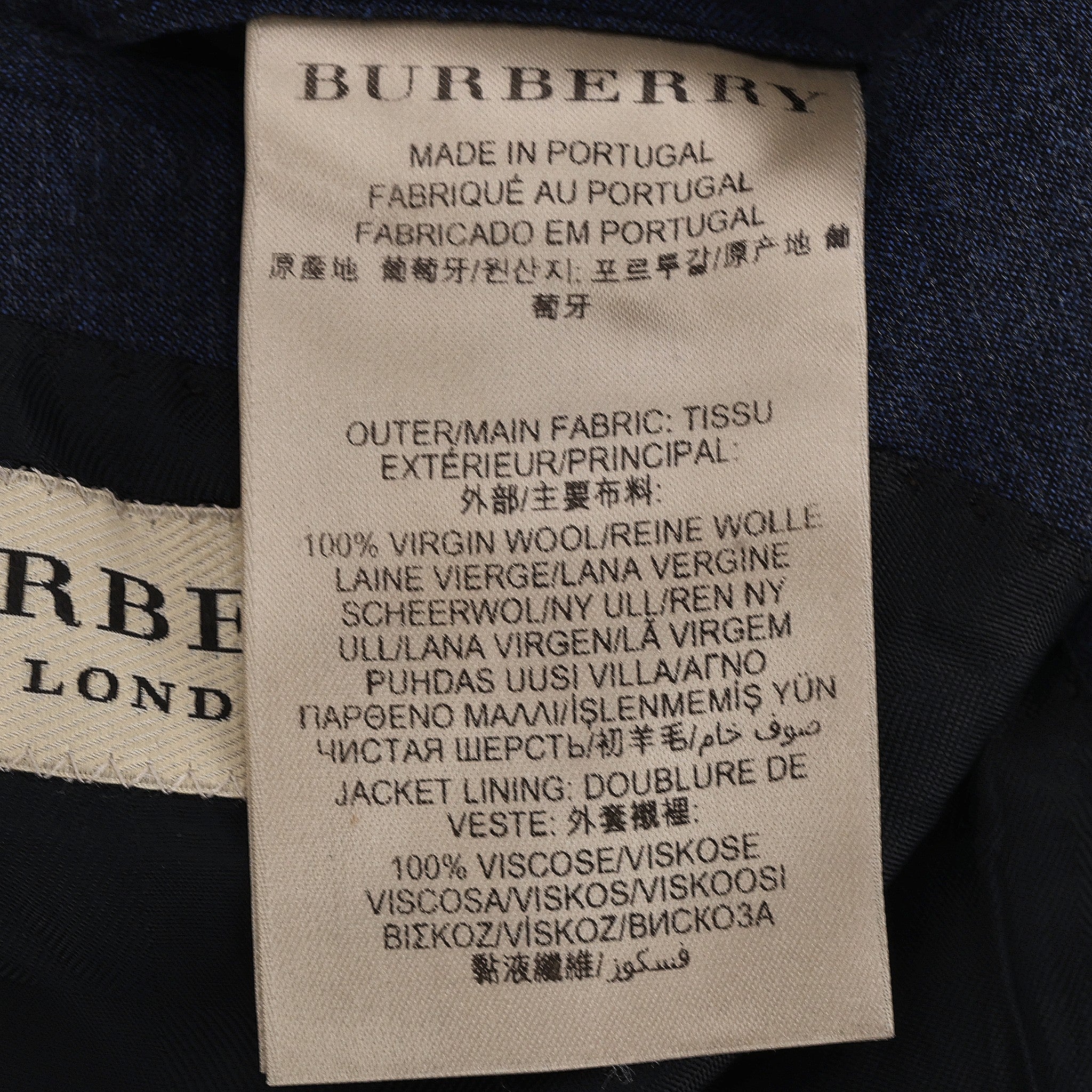 Burberry London Tailored Wool Jacket. Size 52IT - Image 7