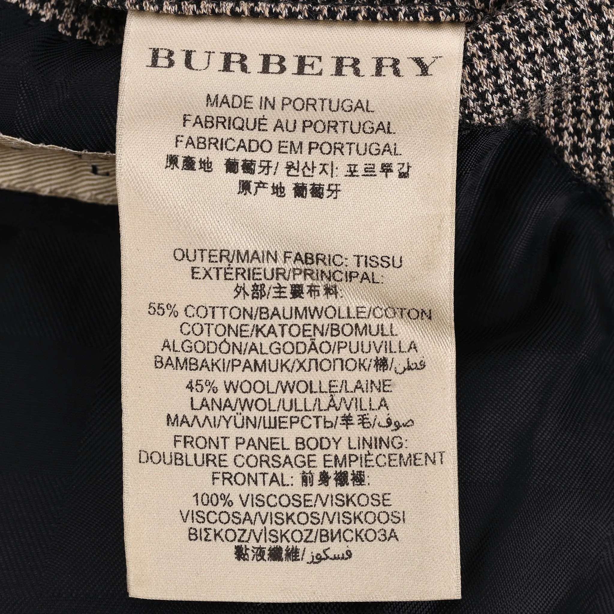 Burberry London Wool & Cotton Blend Jacket. Size 52FR - Image 7