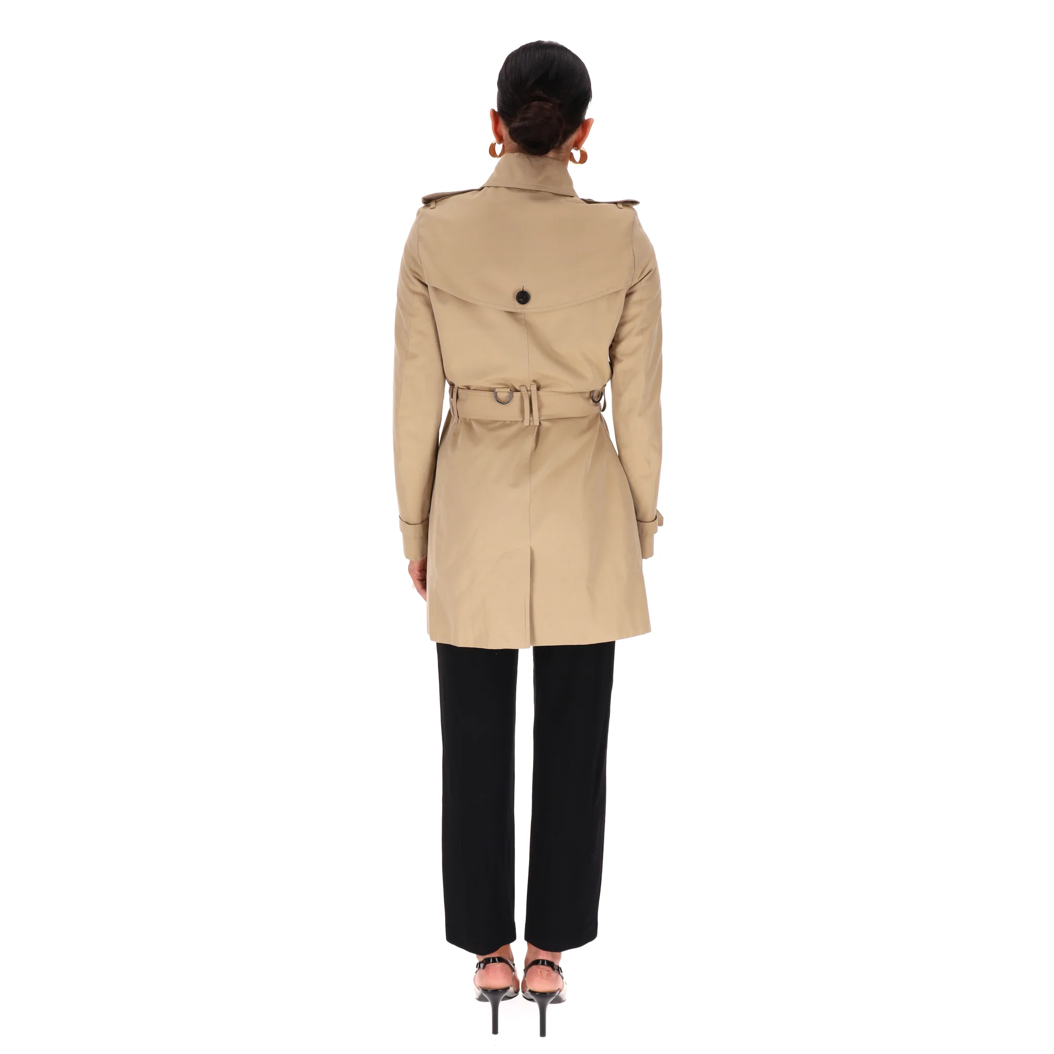 Burberry Mid-Length Kensington Trench Coat. Size 4UK - Image 4