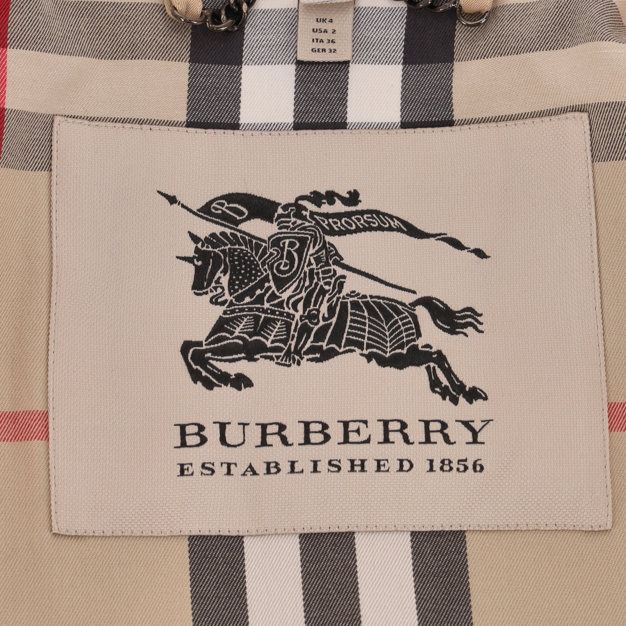 Burberry Mid-Length Kensington Trench Coat. Size 4UK - Image 5