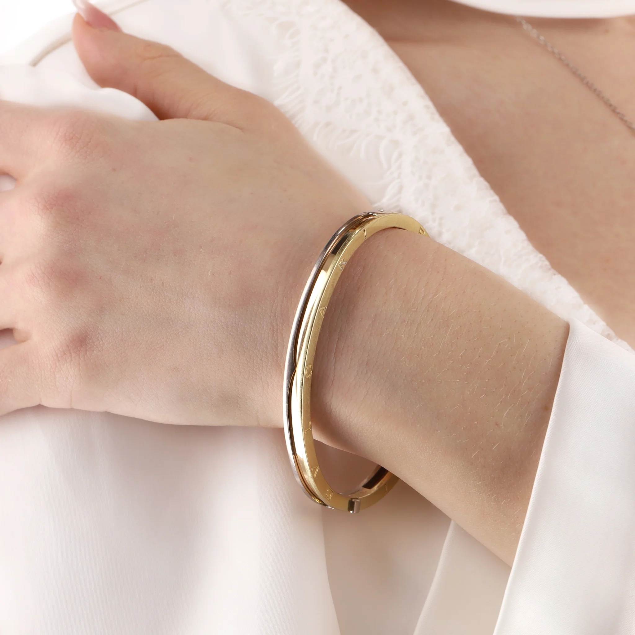 Bvlgari 18K Tricolor Gold B.Zero1 Bracelet - Image 2