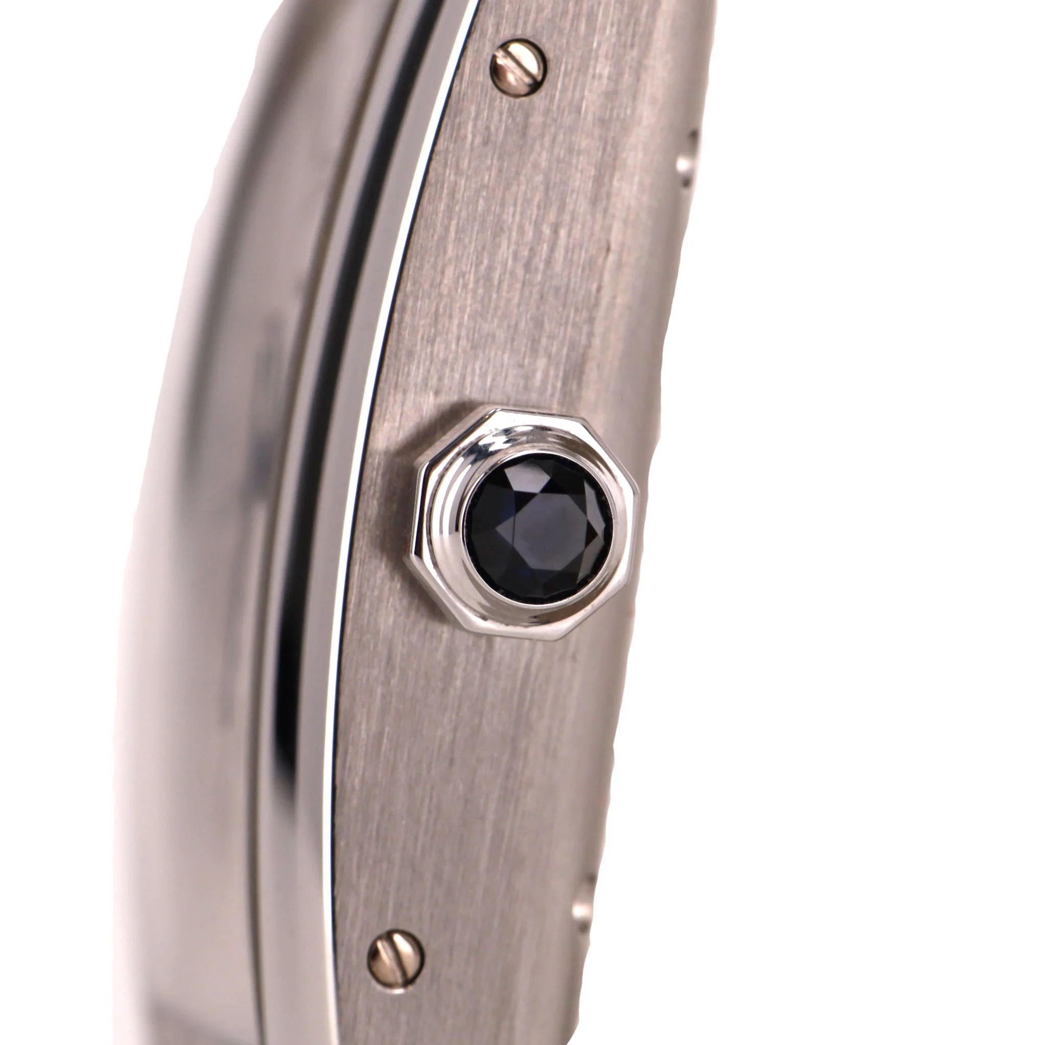 Cartier 18k White Gold Tank Americaine Watch With Alligator Strap - Image 8
