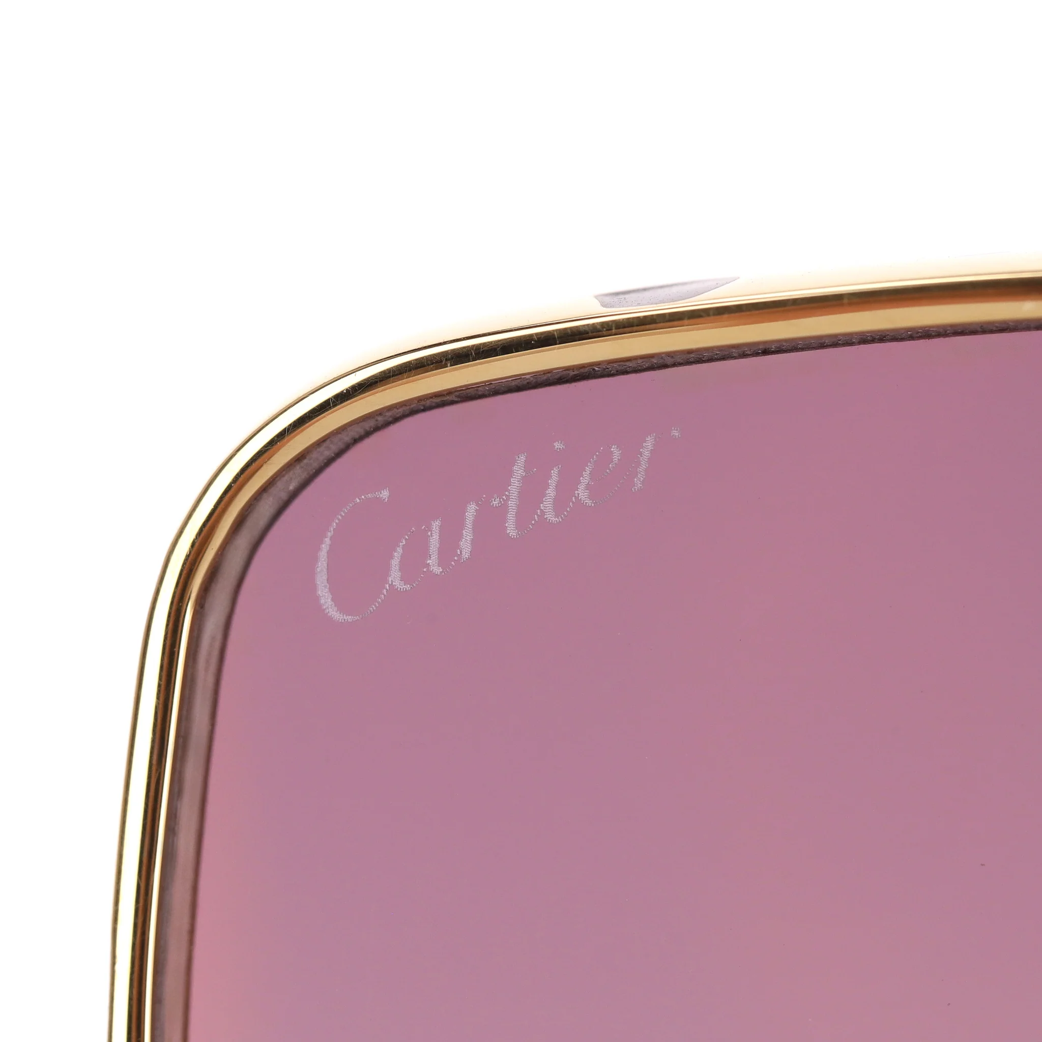 Cartier Oversized Sunglasses With Panther Spotted Frames - Image 7