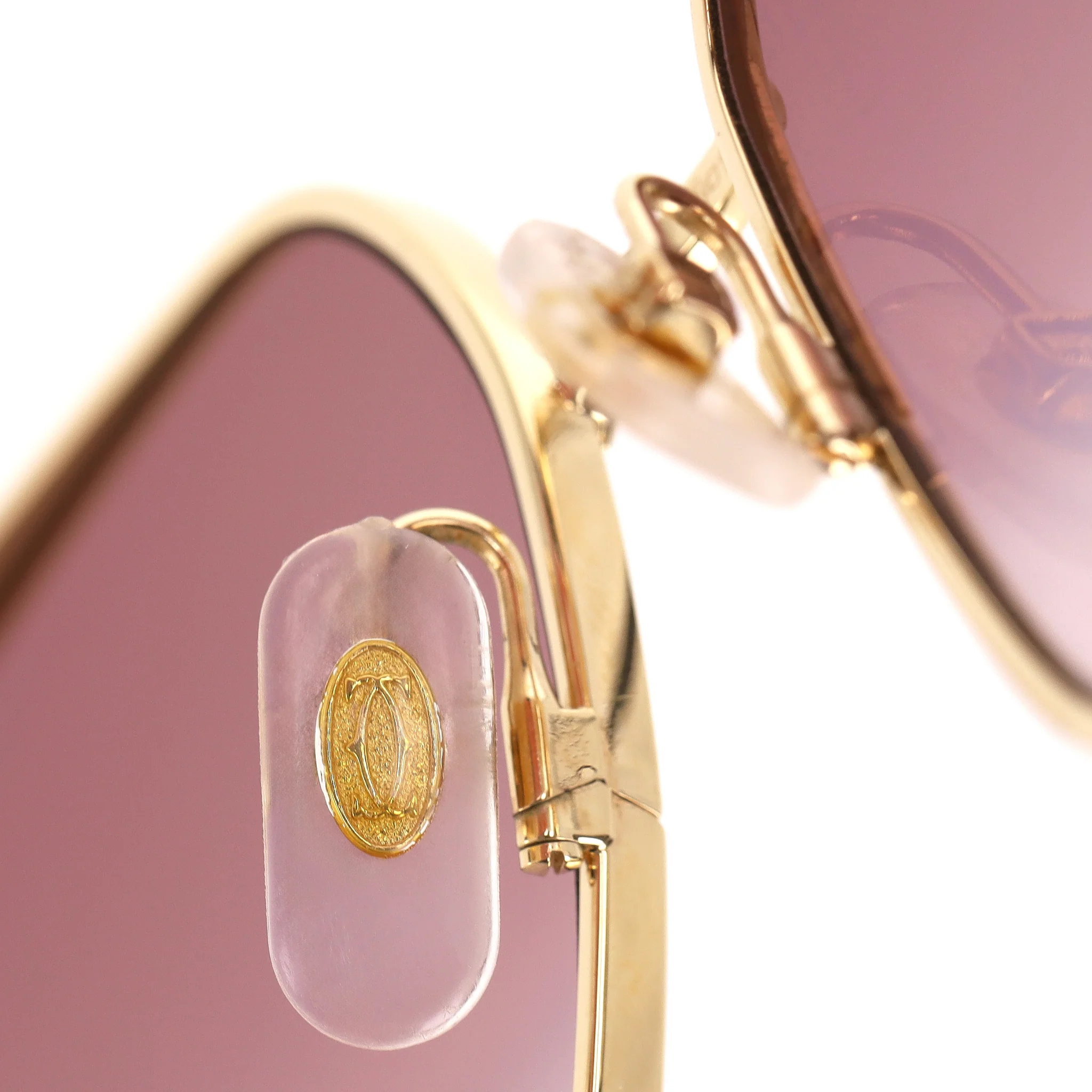 Cartier Oversized Sunglasses With Panther Spotted Frames - Image 9