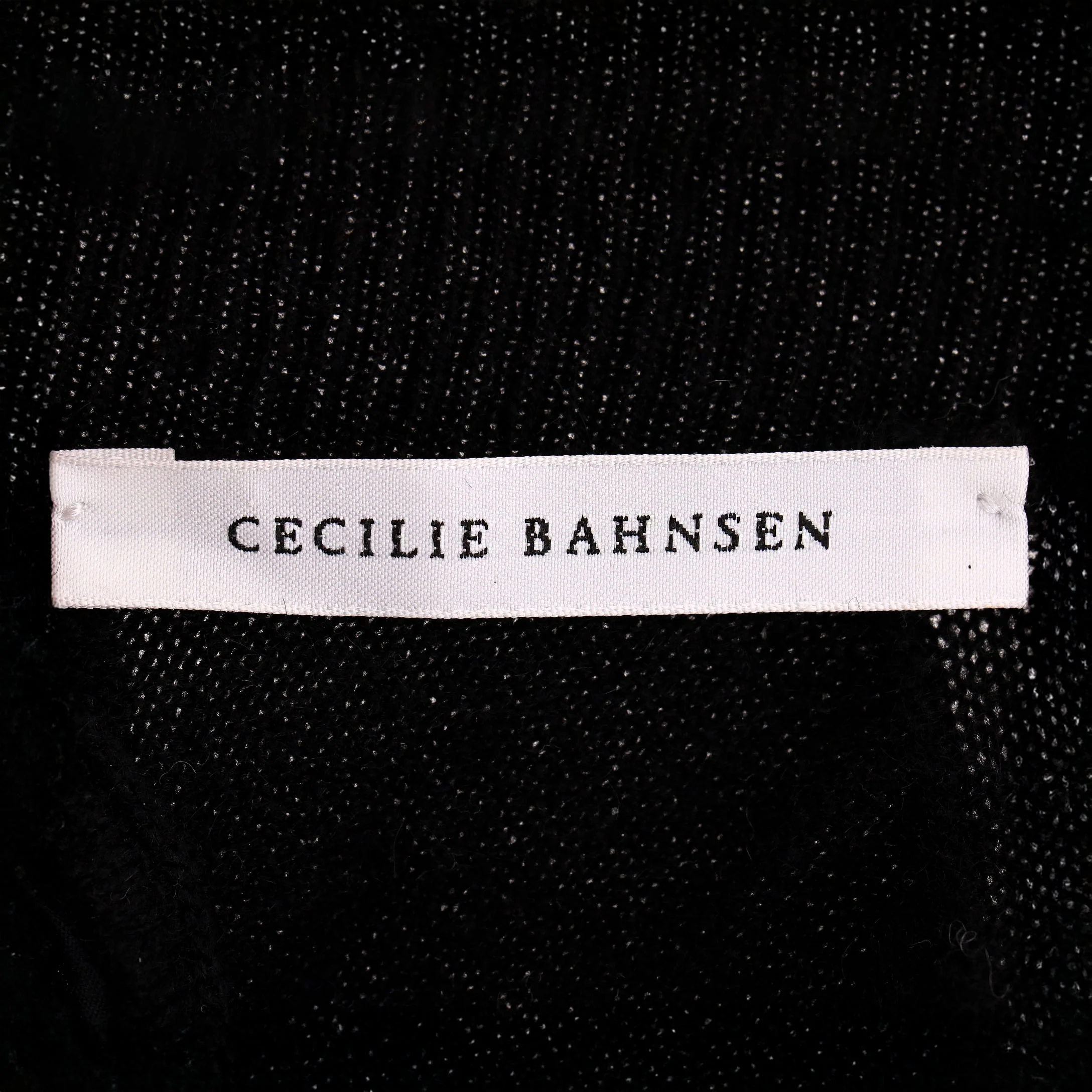 Cecilie Bahnsen Cashmere & Wool Blend Ruffled Open-Back Knitted Top. Size M/L - Image 6