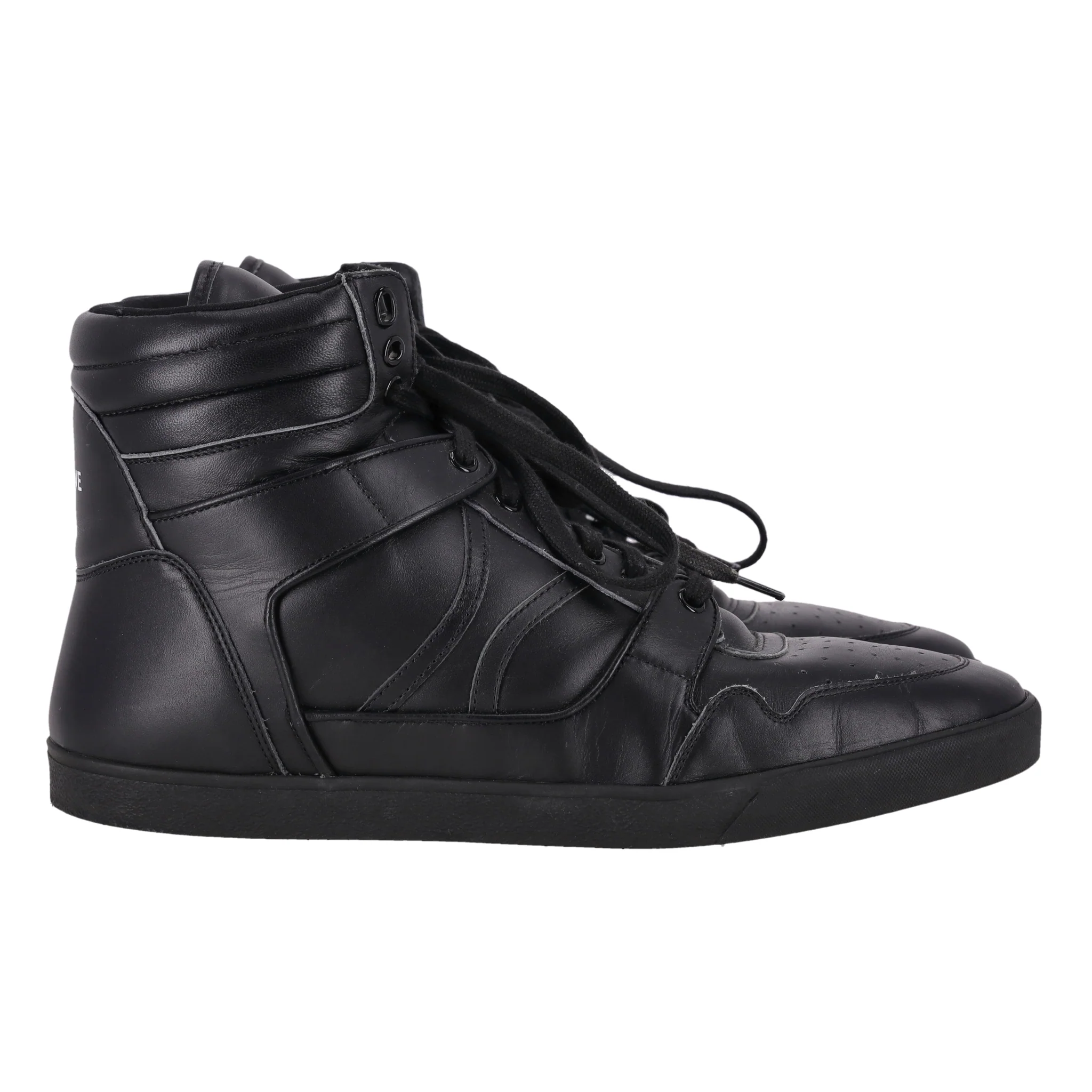 Celine Break Leather High-Top Sneakers. Size 45 - Image 3