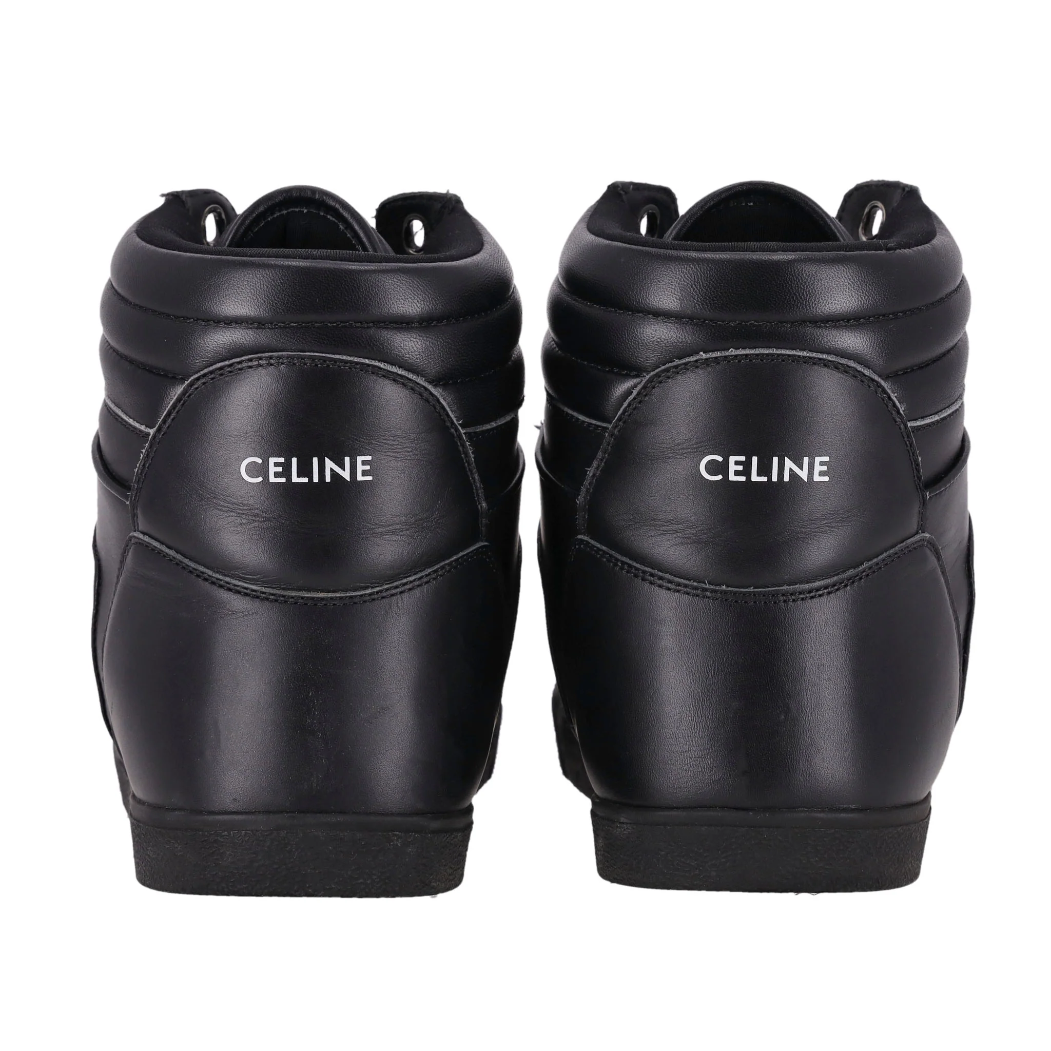 Celine Break Leather High-Top Sneakers. Size 45 - Image 4