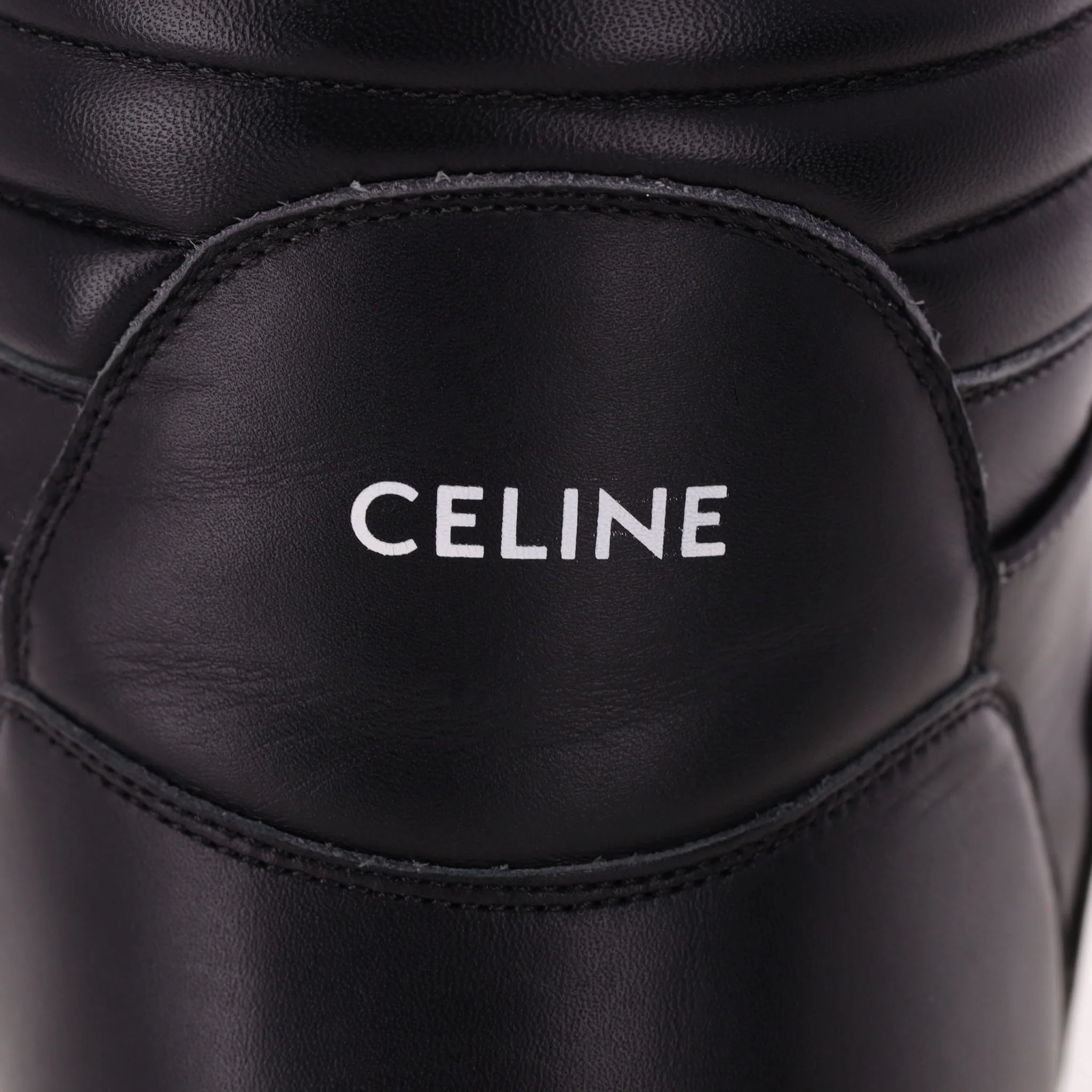 Celine Break Leather High-Top Sneakers. Size 45 - Image 6