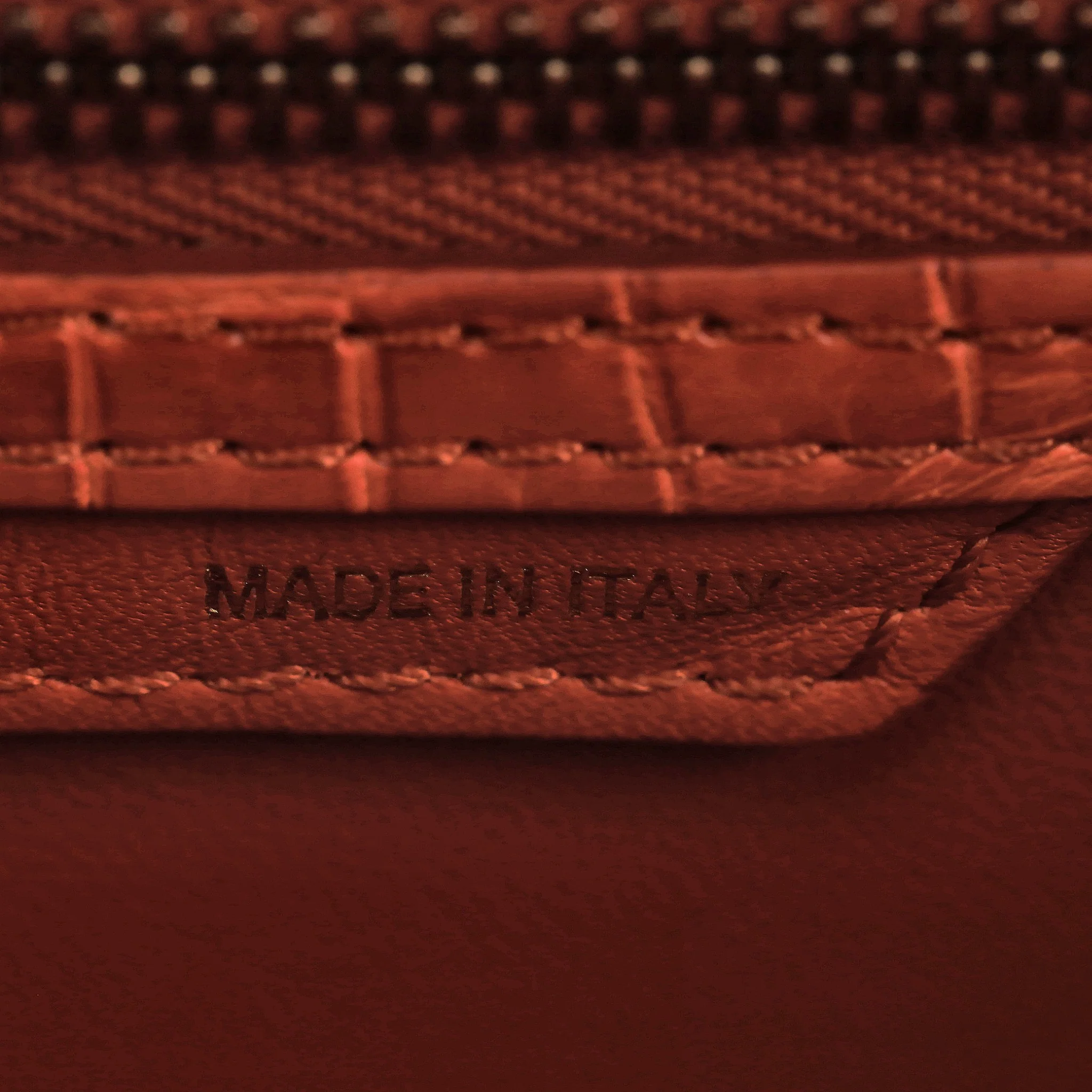 Celine Crocodile Skin Luggage Handbag - Image 9