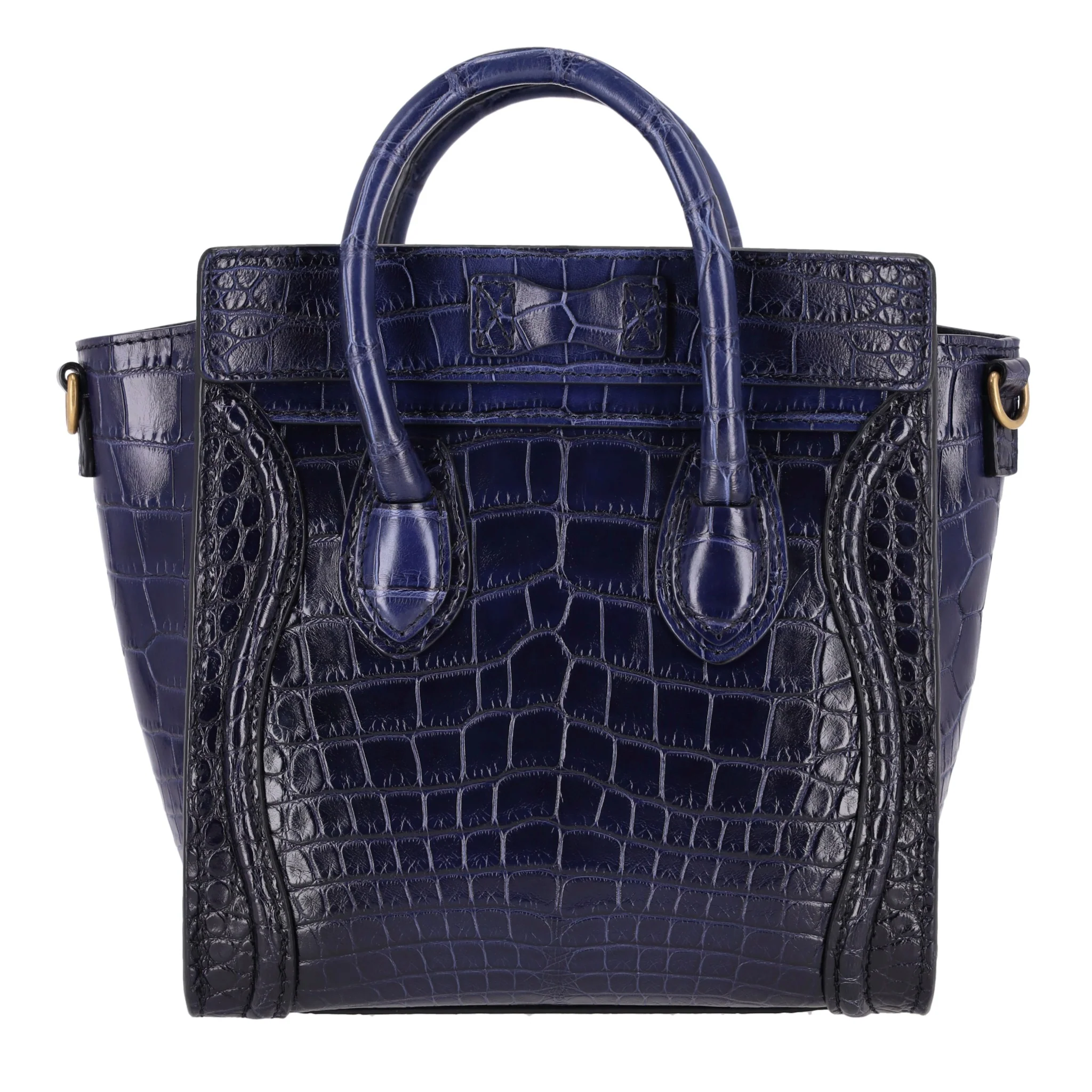 Celine Nano Luggage Bag In Crocodile Skin - Image 3