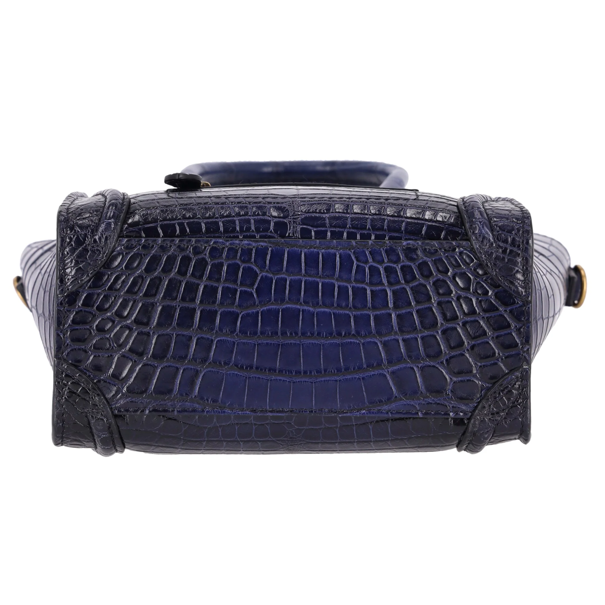 Celine Nano Luggage Bag In Crocodile Skin - Image 4