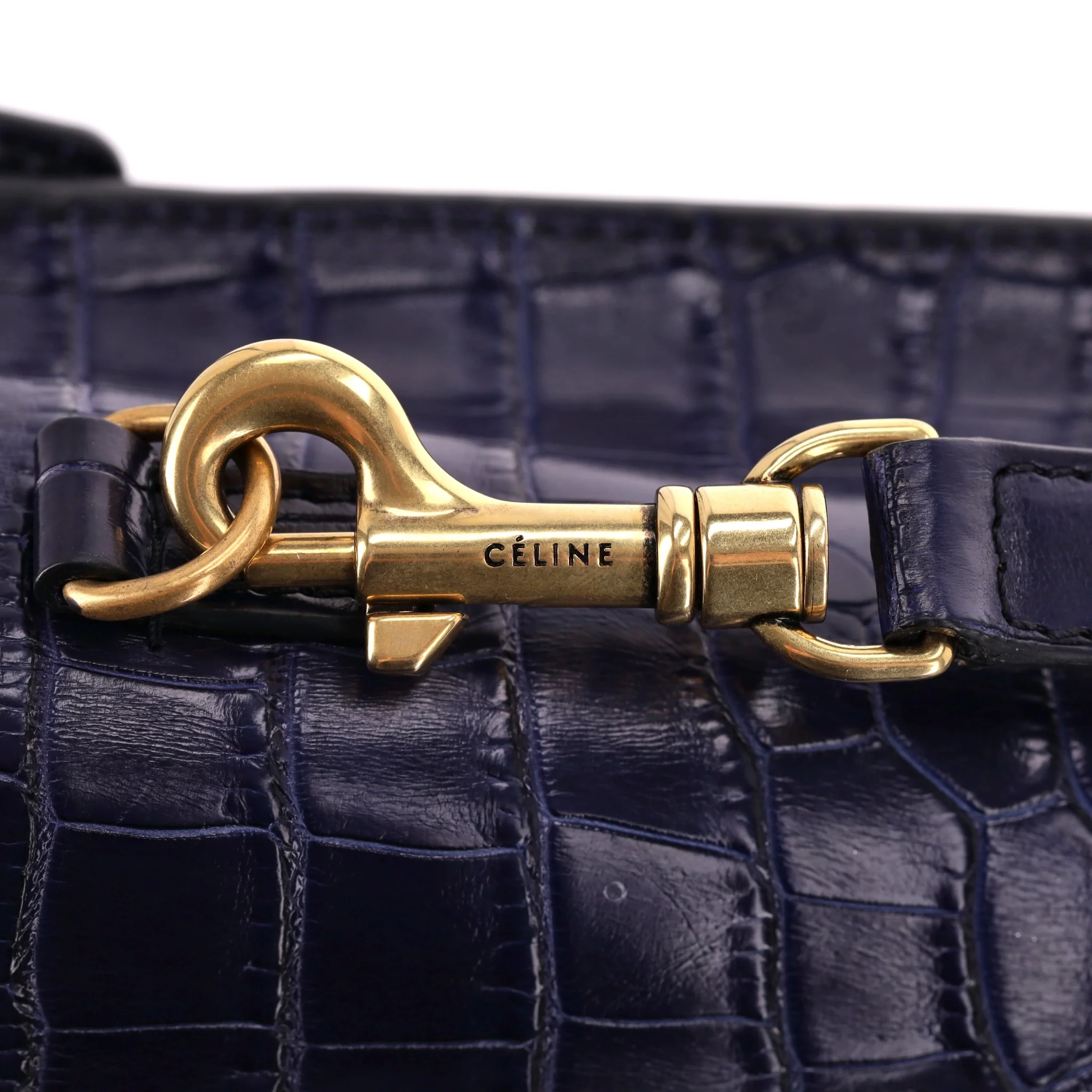 Celine Nano Luggage Bag In Crocodile Skin - Image 7