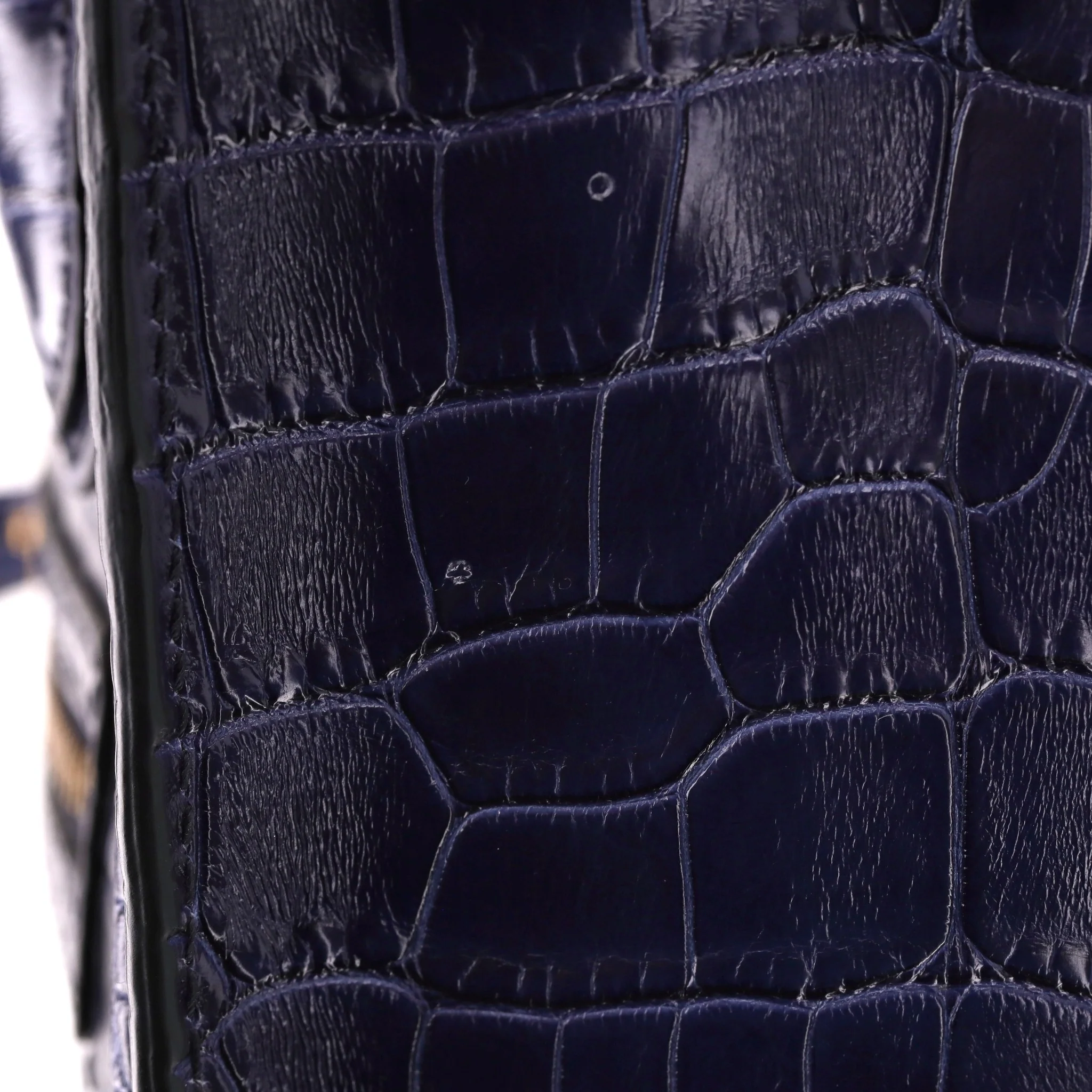 Celine Nano Luggage Bag In Crocodile Skin - Image 9