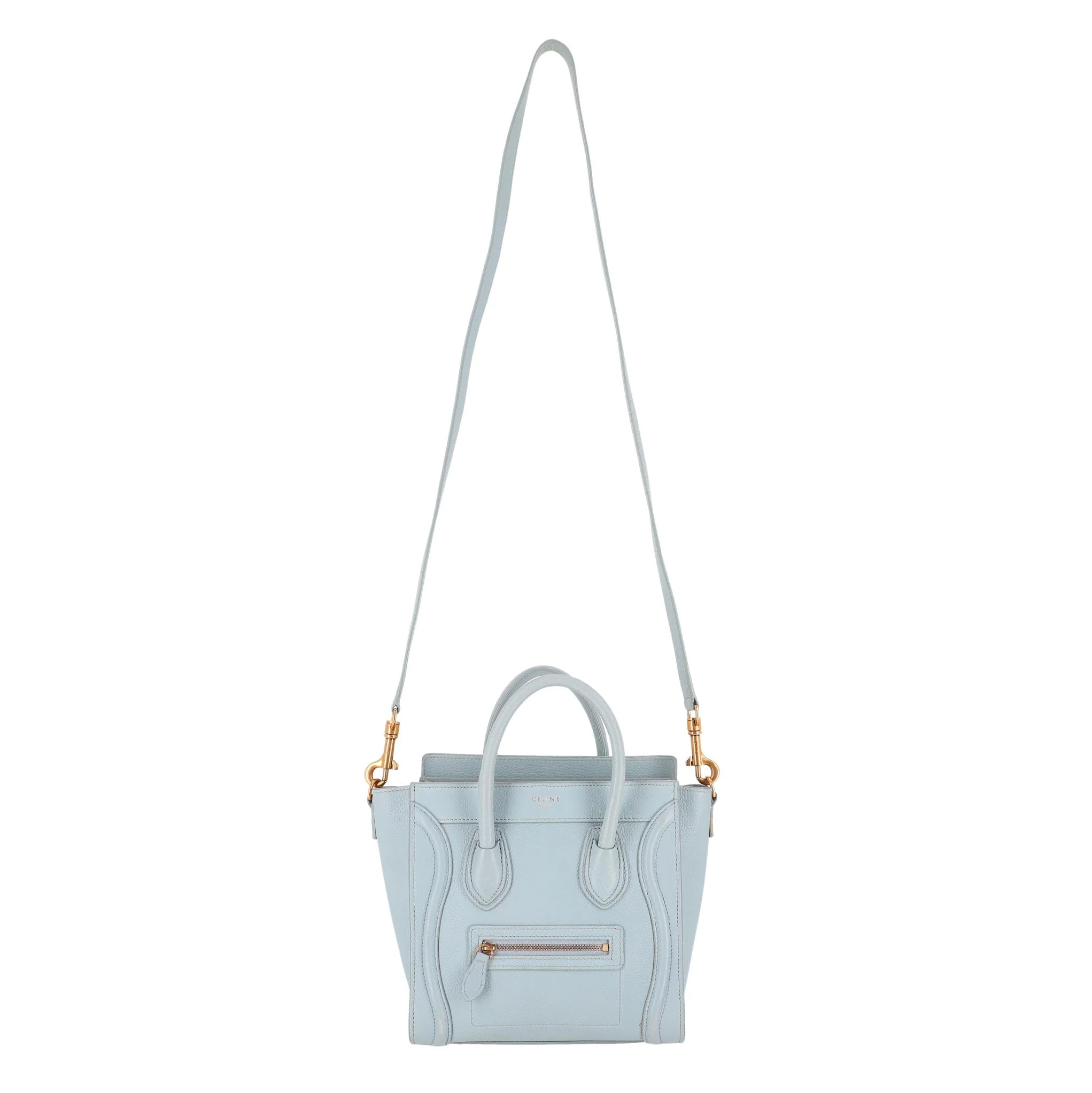 Celine Nano Luggage Leather Bag - Image 3
