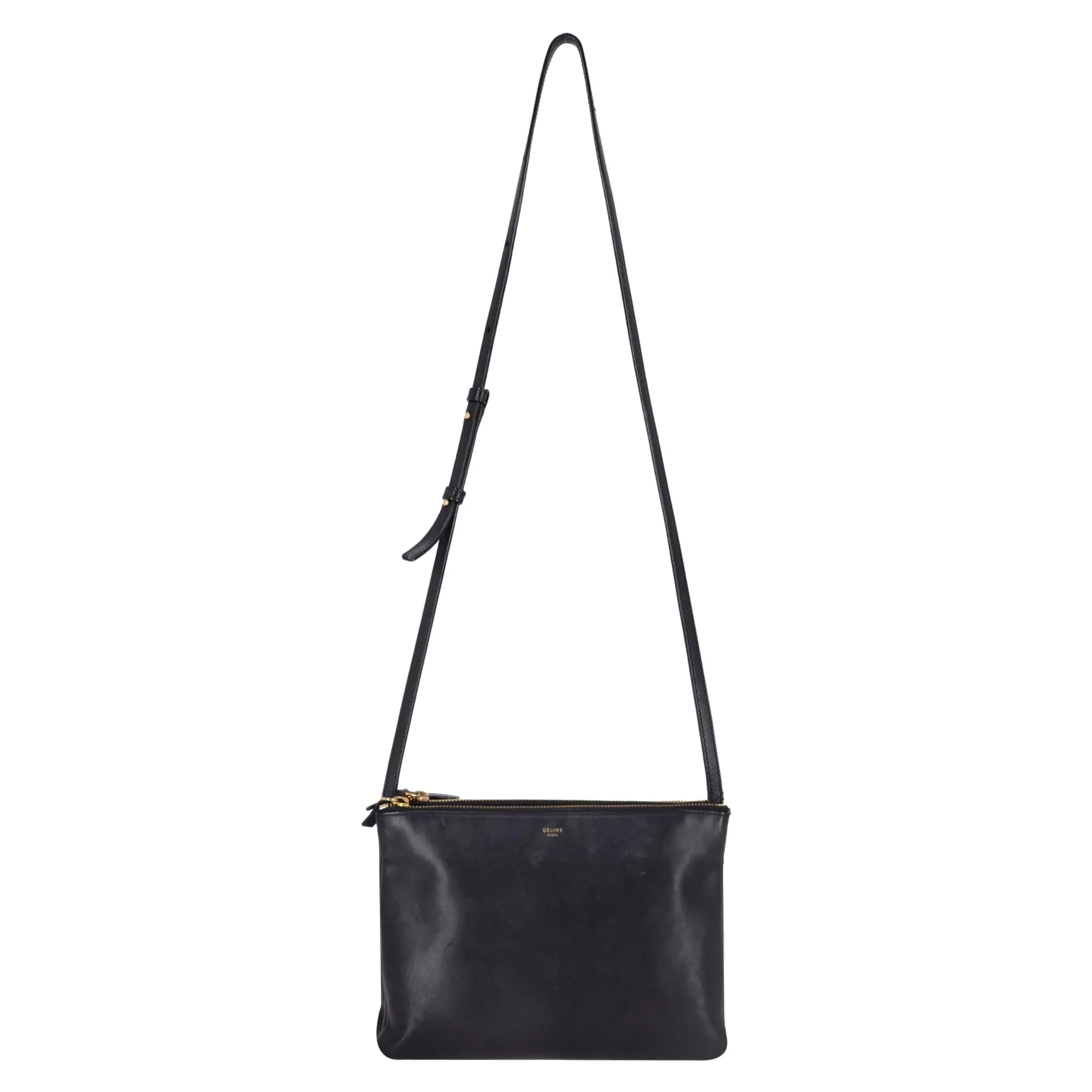 Celine Trio Leather Large Crossbody Bag
