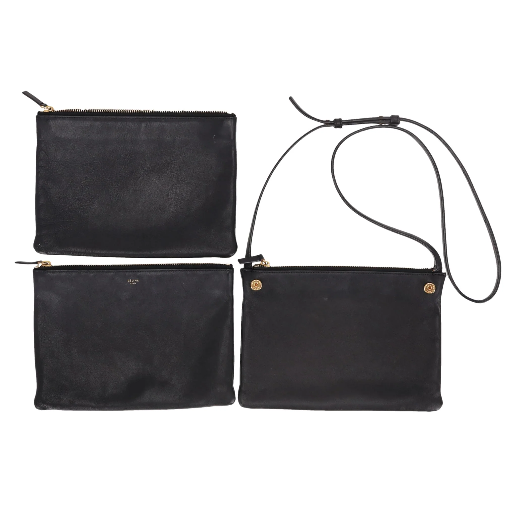 Celine Trio Leather Large Crossbody Bag - Image 2