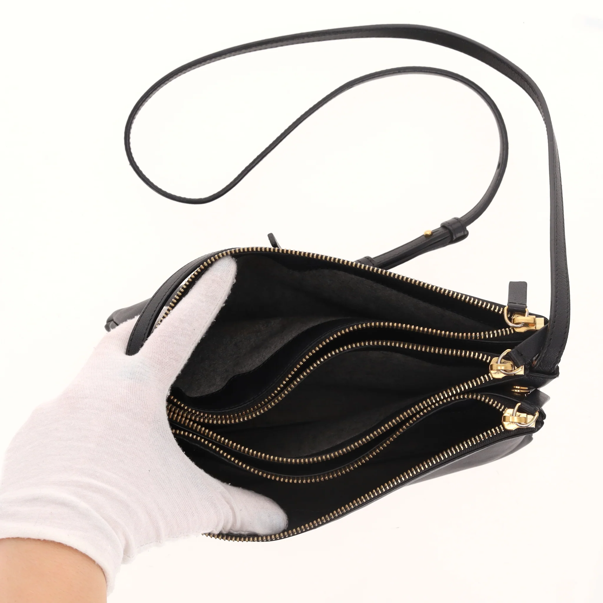 Celine Trio Leather Large Crossbody Bag - Image 6