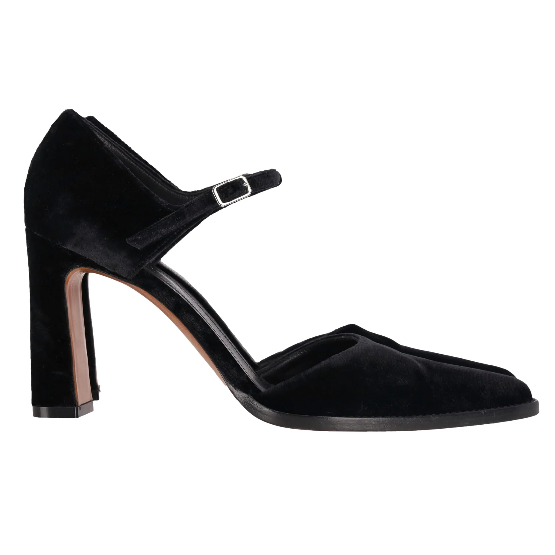 Celine Velvet D'Orsay Pumps. Size 37.5 - Image 4