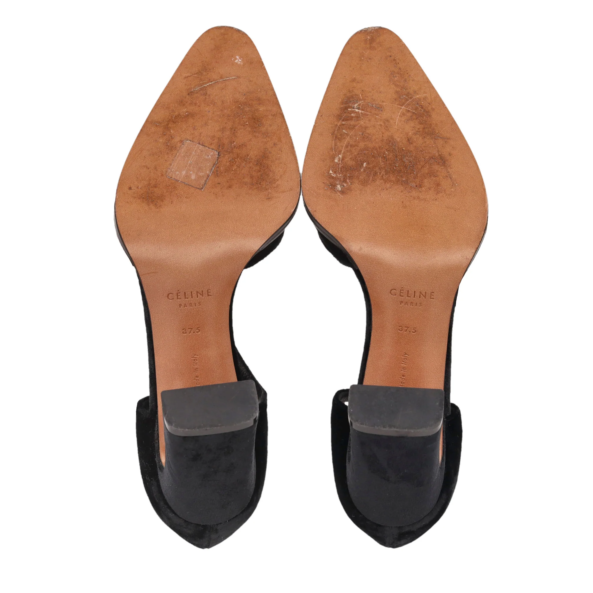Celine Velvet D'Orsay Pumps. Size 37.5 - Image 6