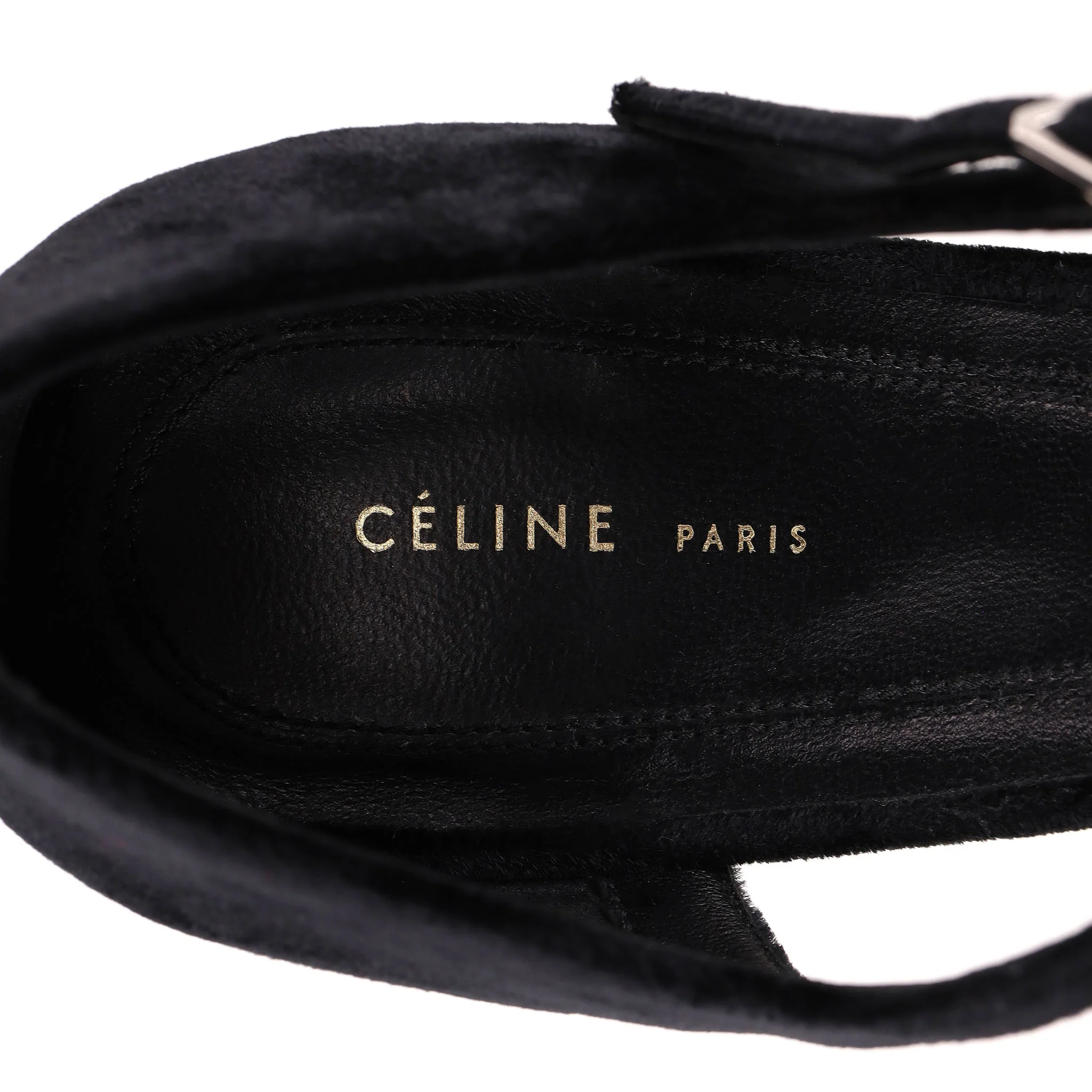 Celine Velvet D'Orsay Pumps. Size 37.5 - Image 7